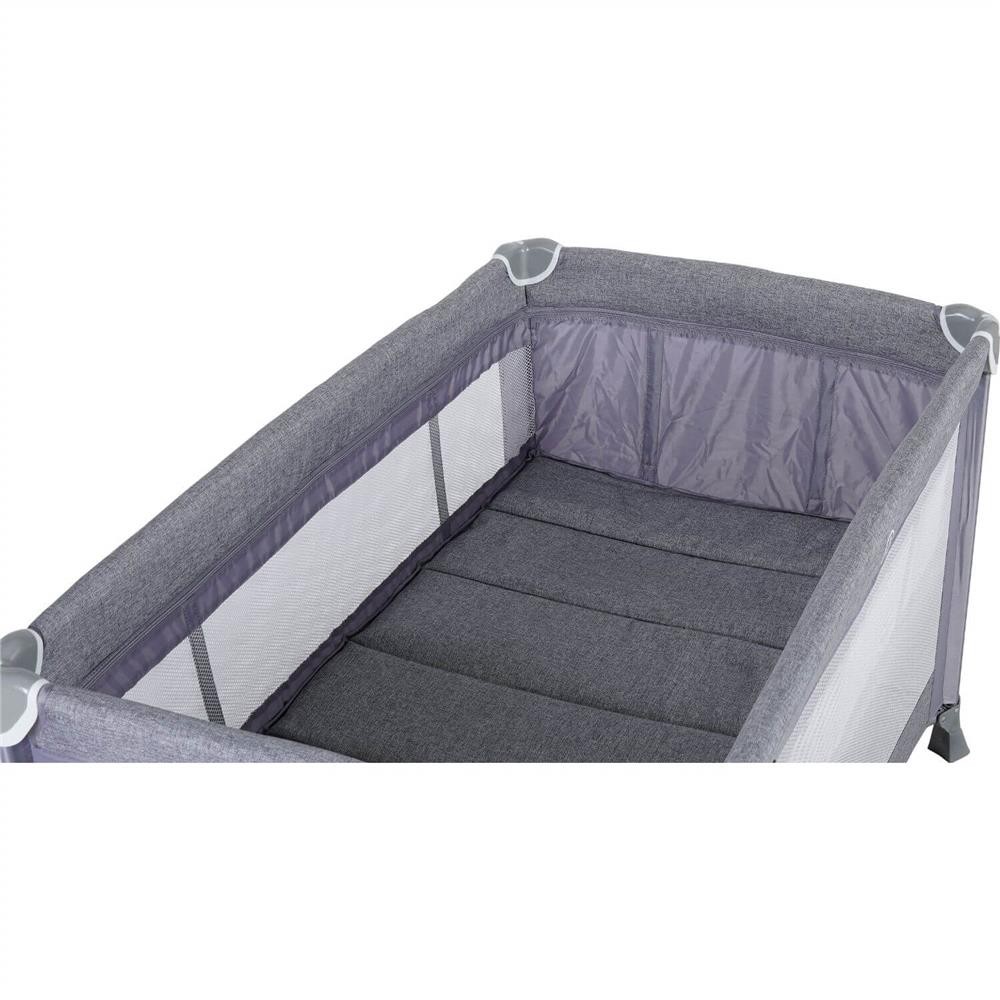 Prego Palermo Oyuncaklı Ara Katlı Oyun Parkı Park Yatak 70X120 Cm Gri