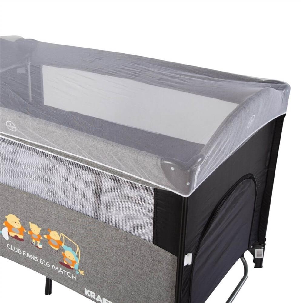 Kraft Near Me Anne Yanı  Ara Katlı Ve Sallanabilen Oyun Parkı 70X120 Cm Grey Black