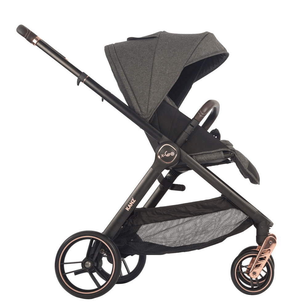 Kanz X-Go Rose Gold Travel Sistem Bebek Arabası Gri