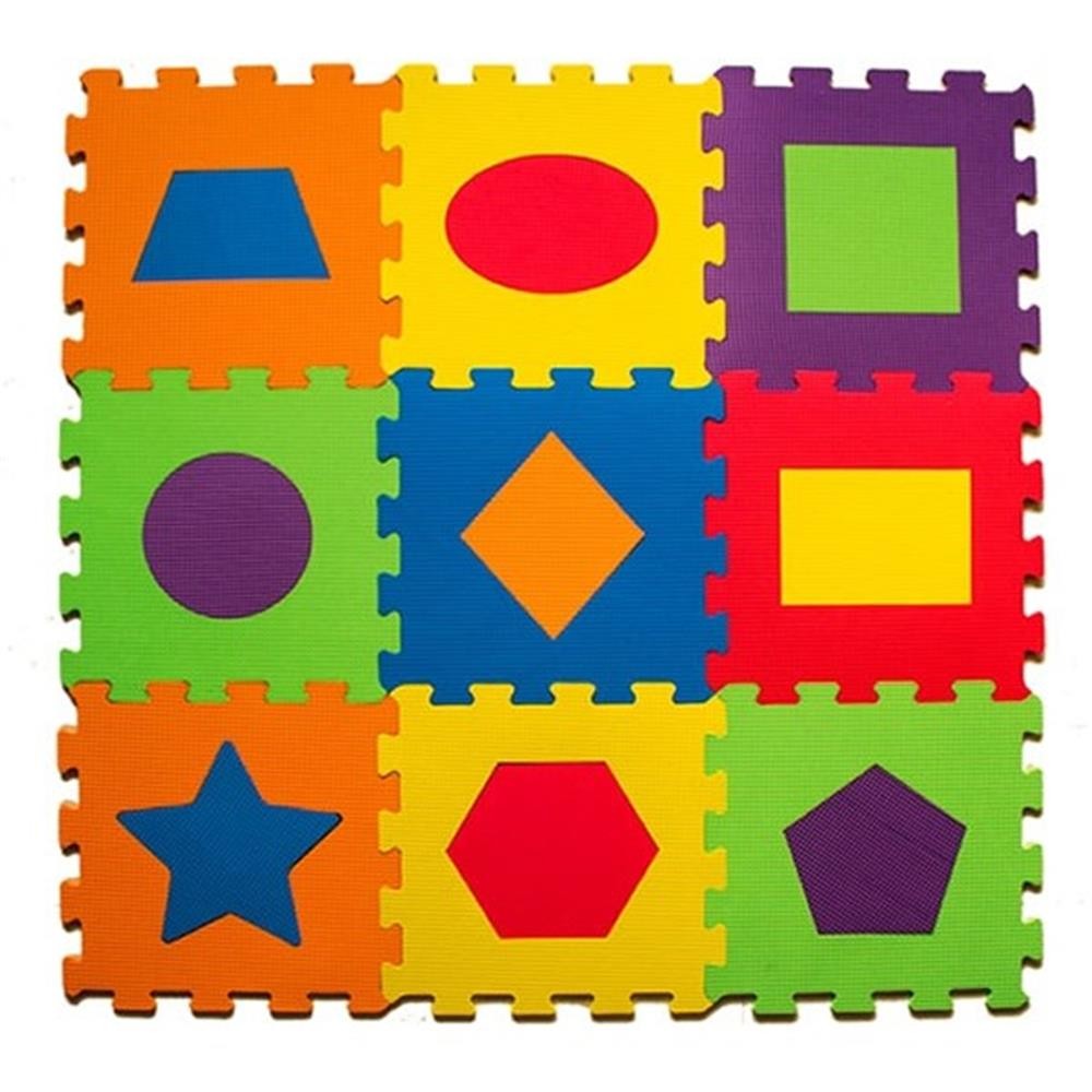 Eva Puzzle Oyun Matı Geometrik Şekiller 7 Mm 33X33 Cm Geometrik Şekiller