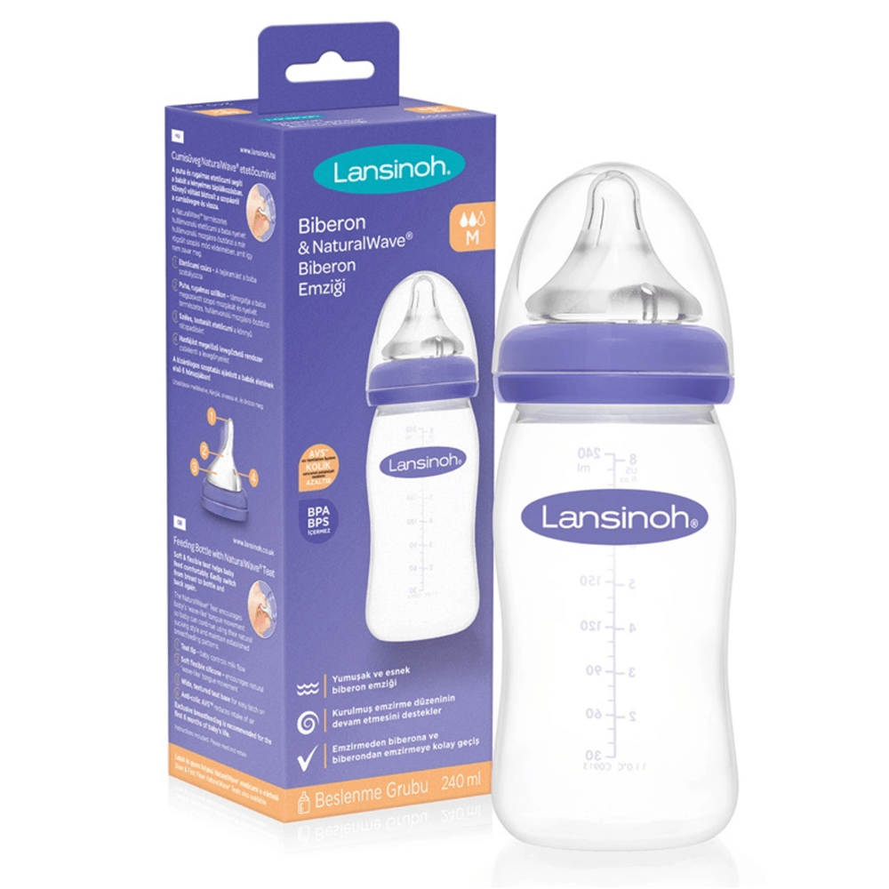 Lansinoh Natural Wave Biberon 240 Ml