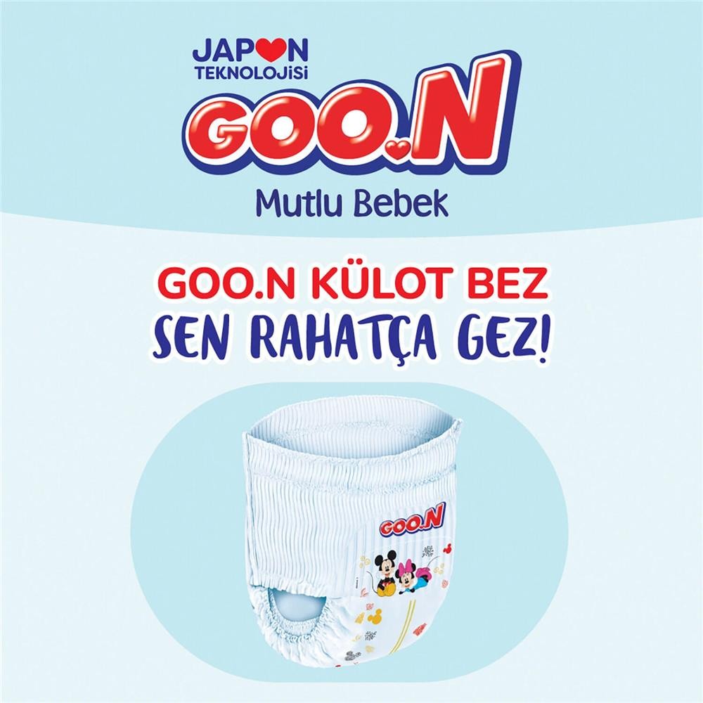 Goon Mutlu Bebek Külot Bebek Bezi 5 Beden 12-17 Kg 62Li Aylık Fırsat Paket