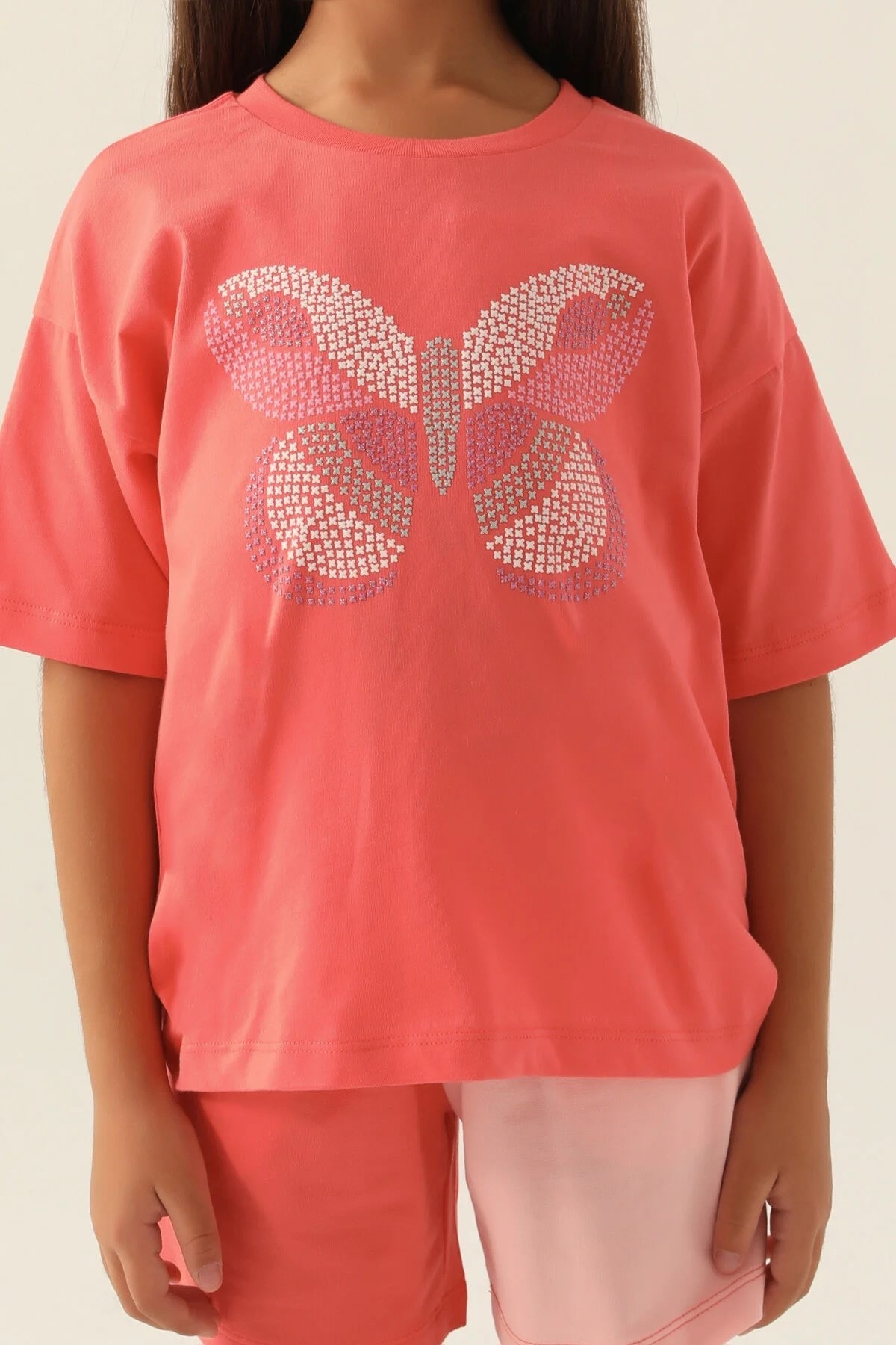 RolyPoly Colour Butterfly Coral Kız Çocuk Şort 2Li Takım