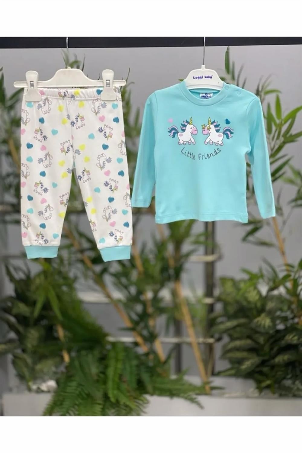 Luggi Baby Unicorn Pijama Takımı Mavi