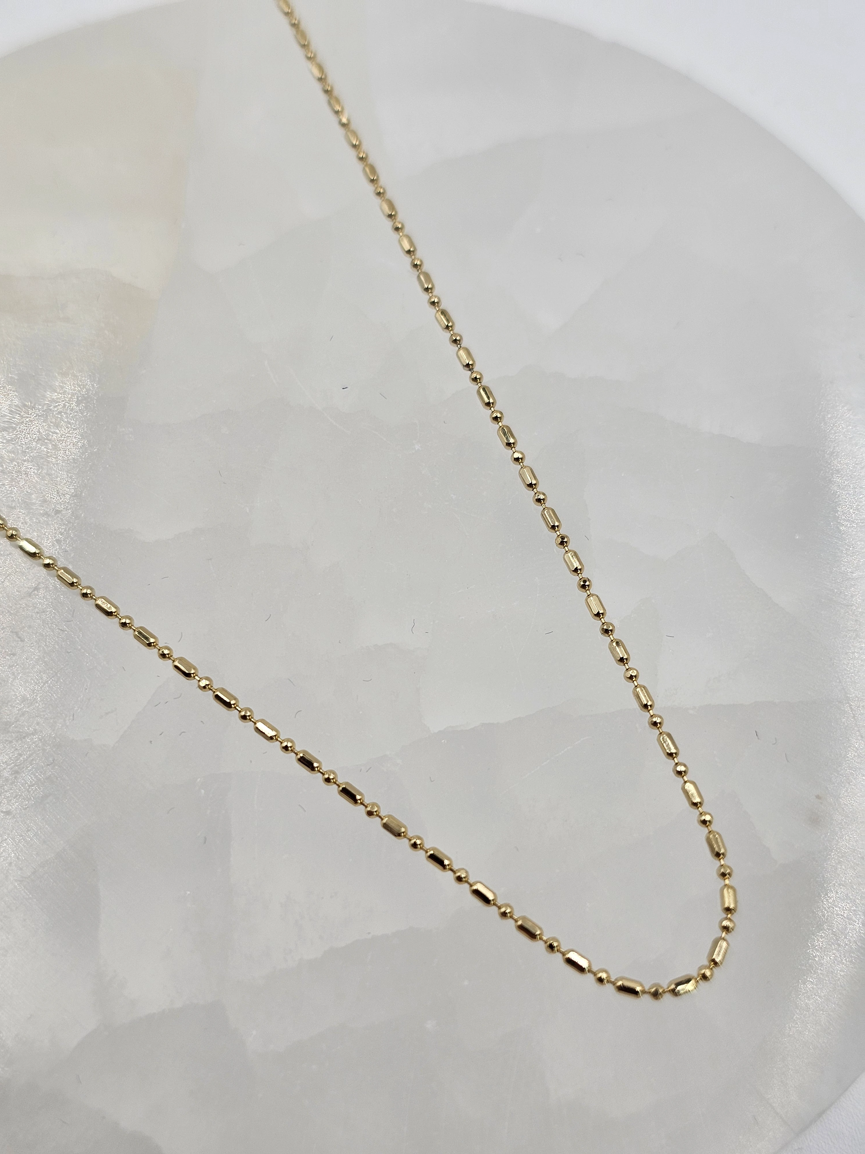 ALTIN KAPLAMA İNCE  XUPİNG ZİNCİR KOLYE (60CM)