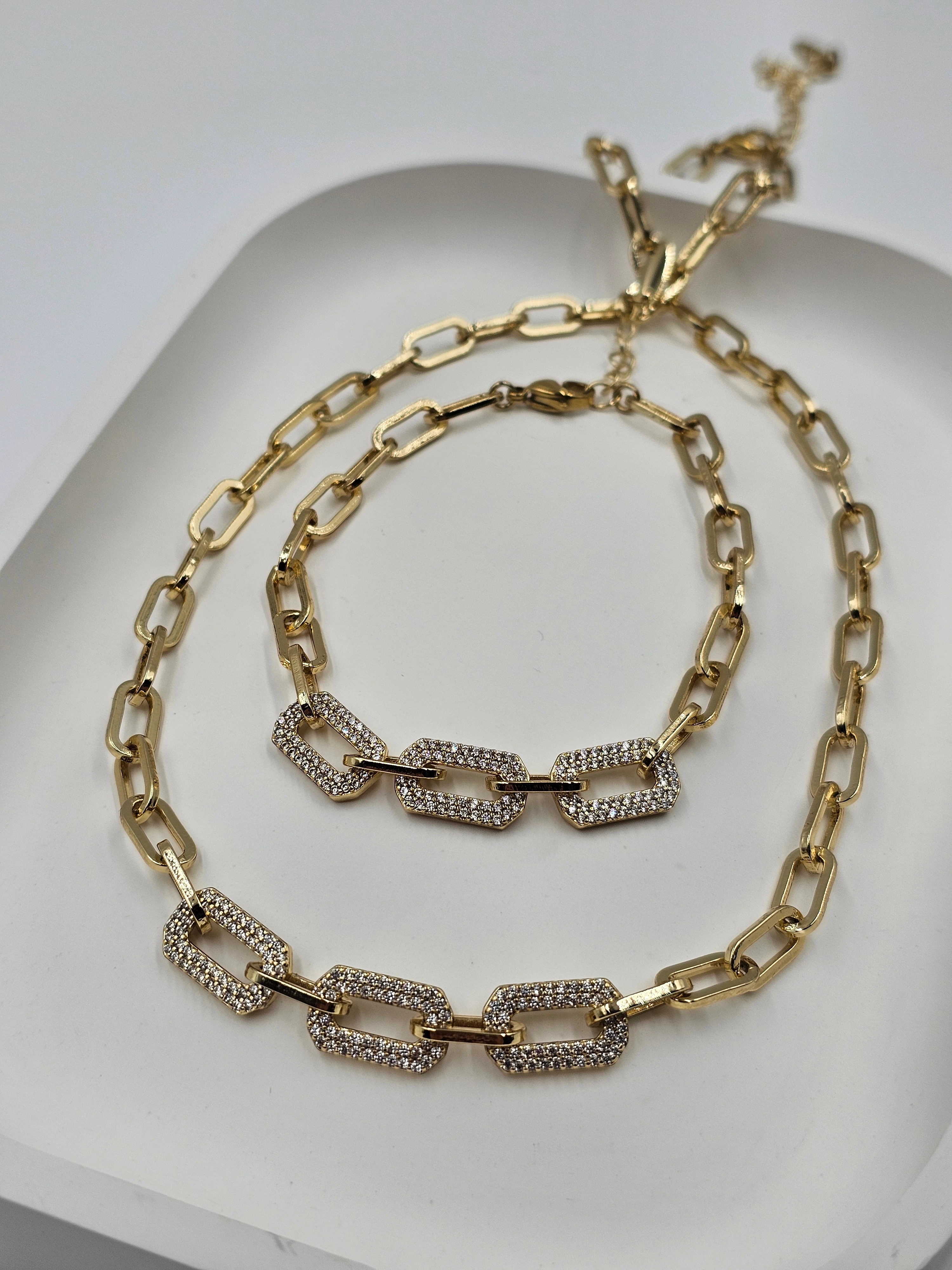 XUPİNG ALTIN KAPLAMA TASARIM ZİRKON TAŞLI  ATAÇ SET