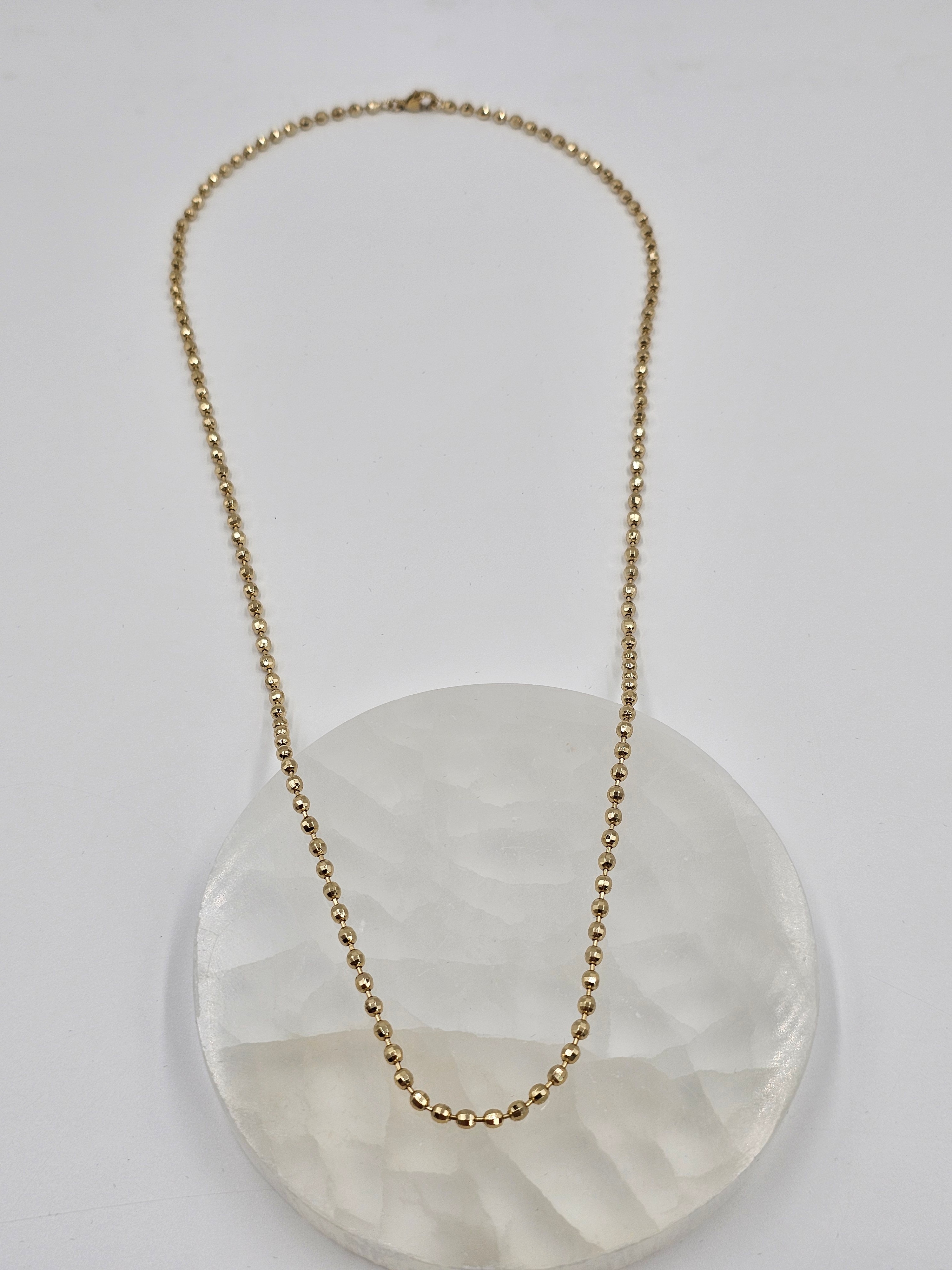 ALTIN KAPLAMA KÜRE KOLYE