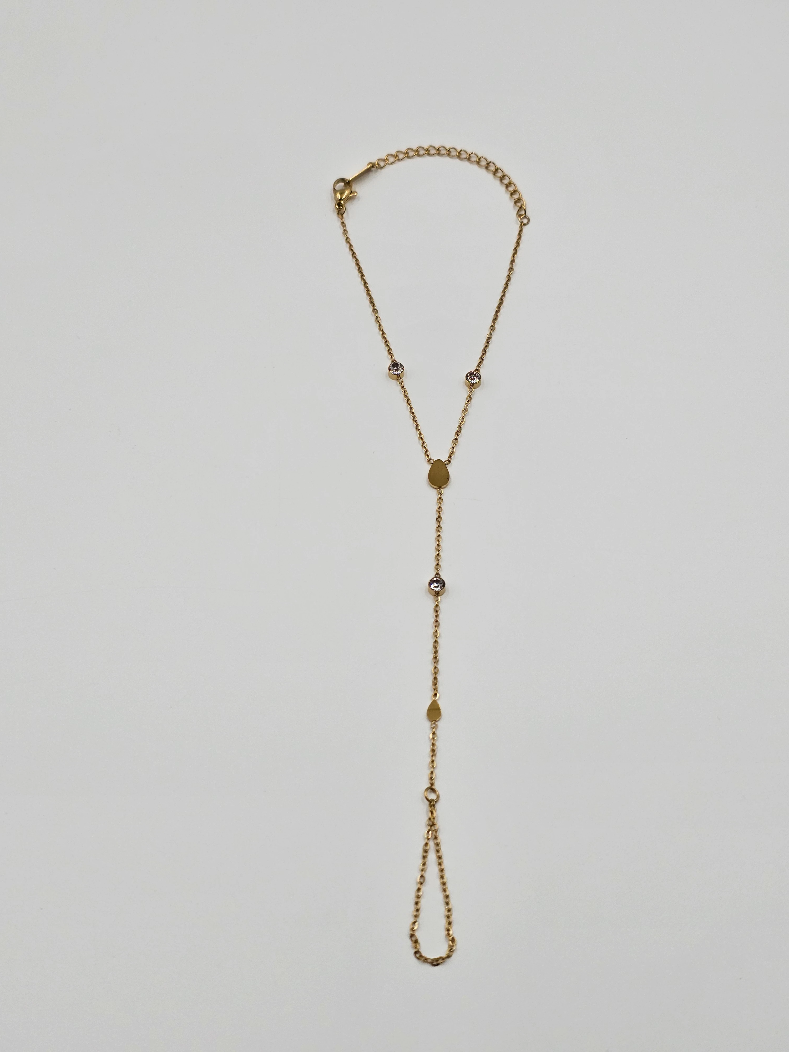 ALTIN KAPLAMA TAŞLI DAMLA FİGÜR ŞAHMERAN