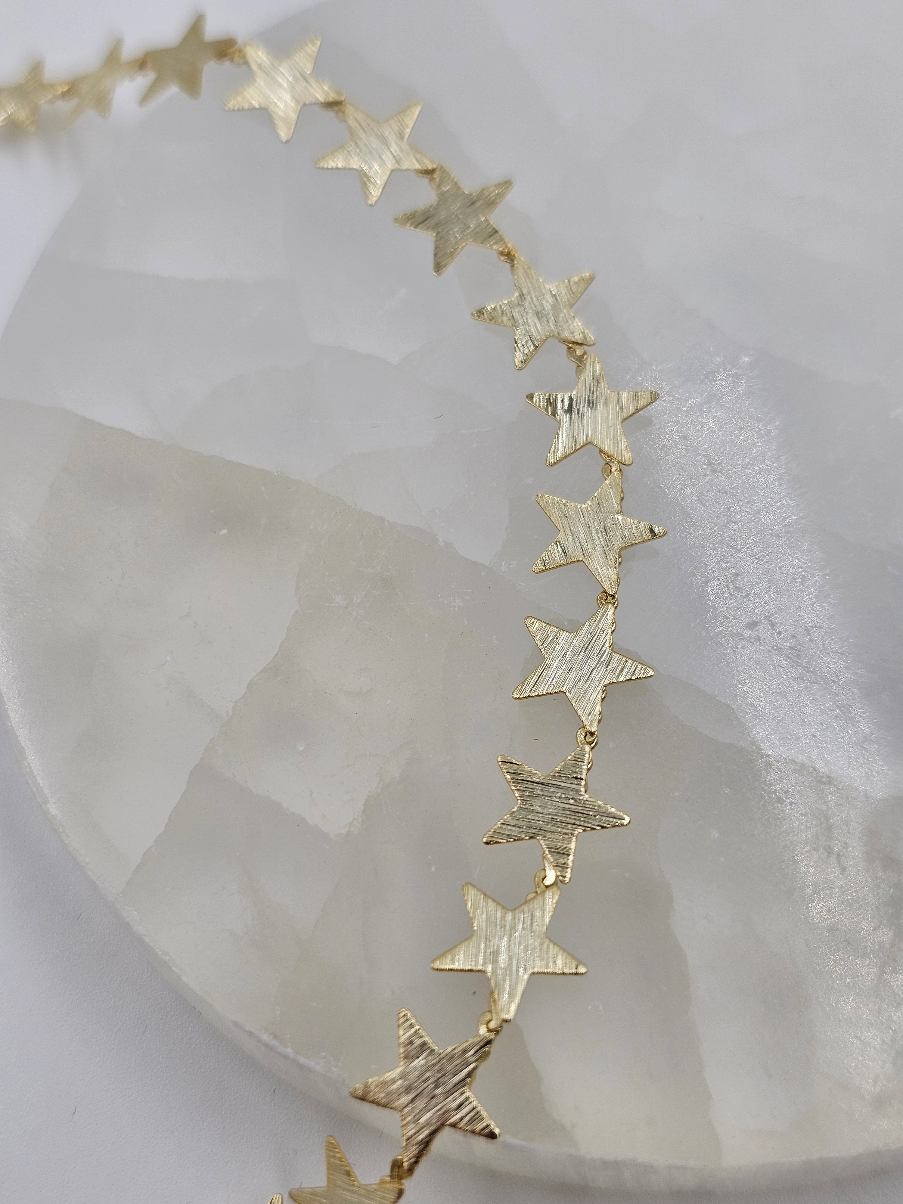 ALTIN KAPLAMA YILDIZ KOLYE