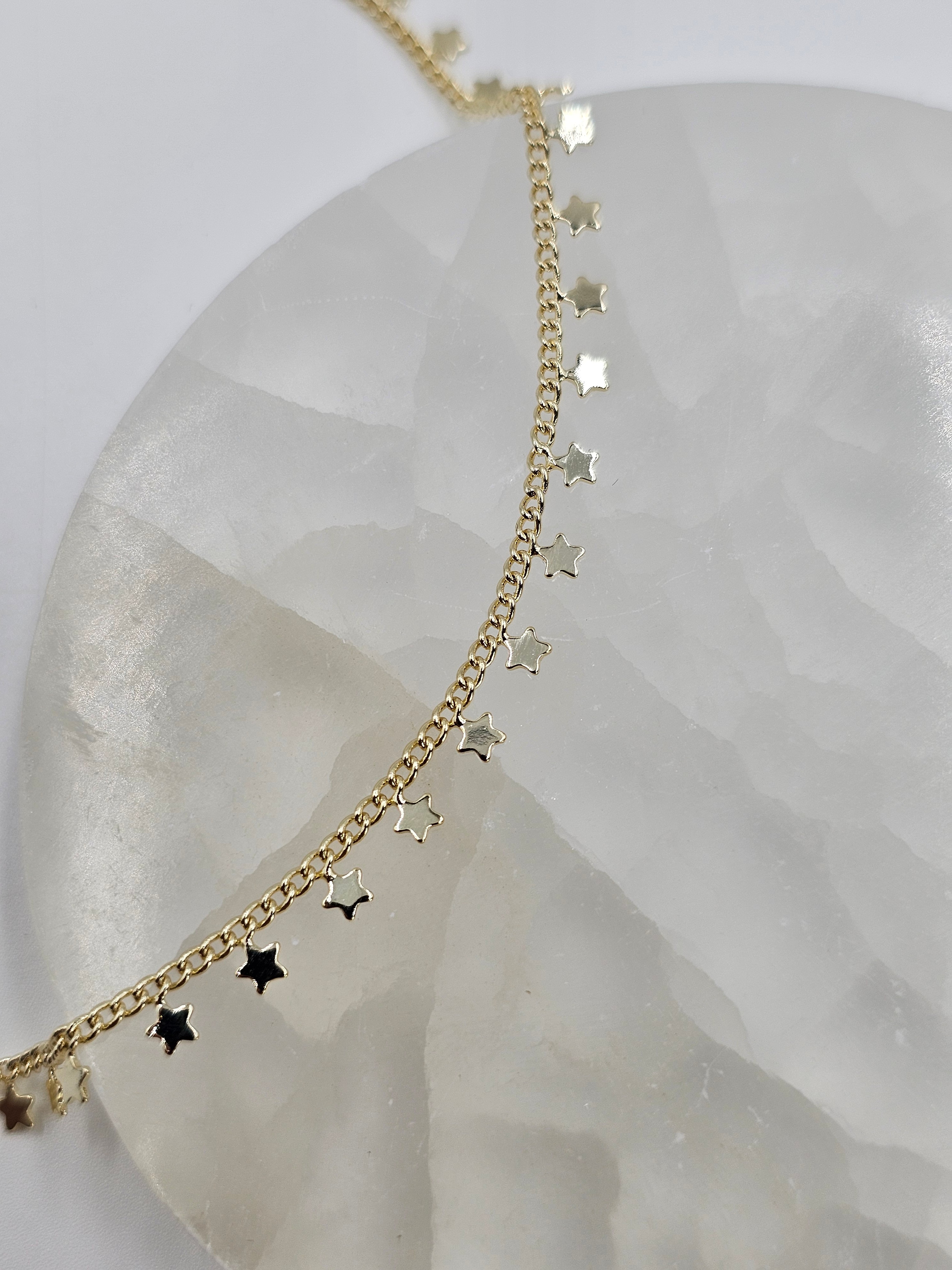 ALTIN KAPLAMA YILDIZLI KOLYE