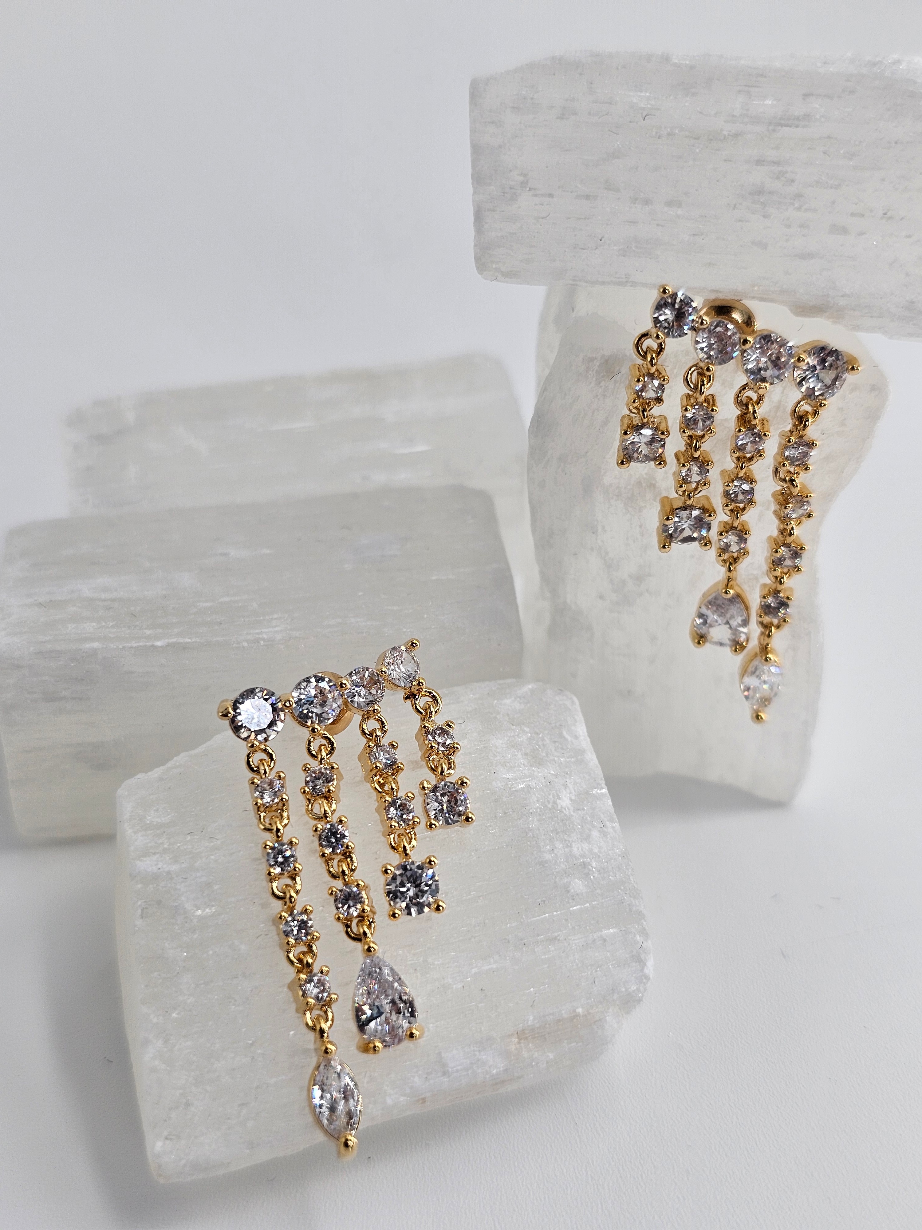 ALTIN KAPLAMA 3 LÜ SARKIT KÜPE