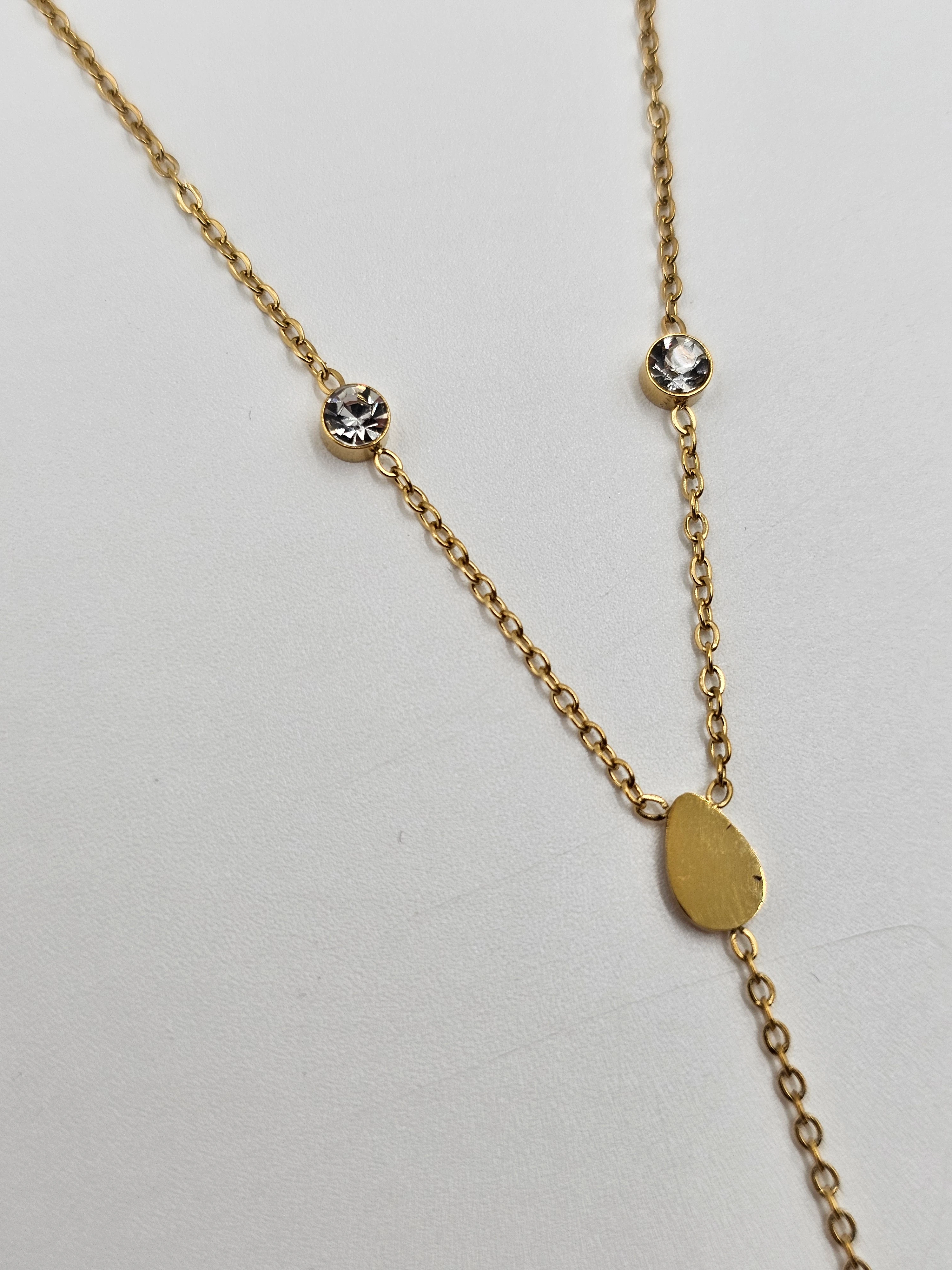 ALTIN KAPLAMA TAŞLI DAMLA FİGÜR ŞAHMERAN