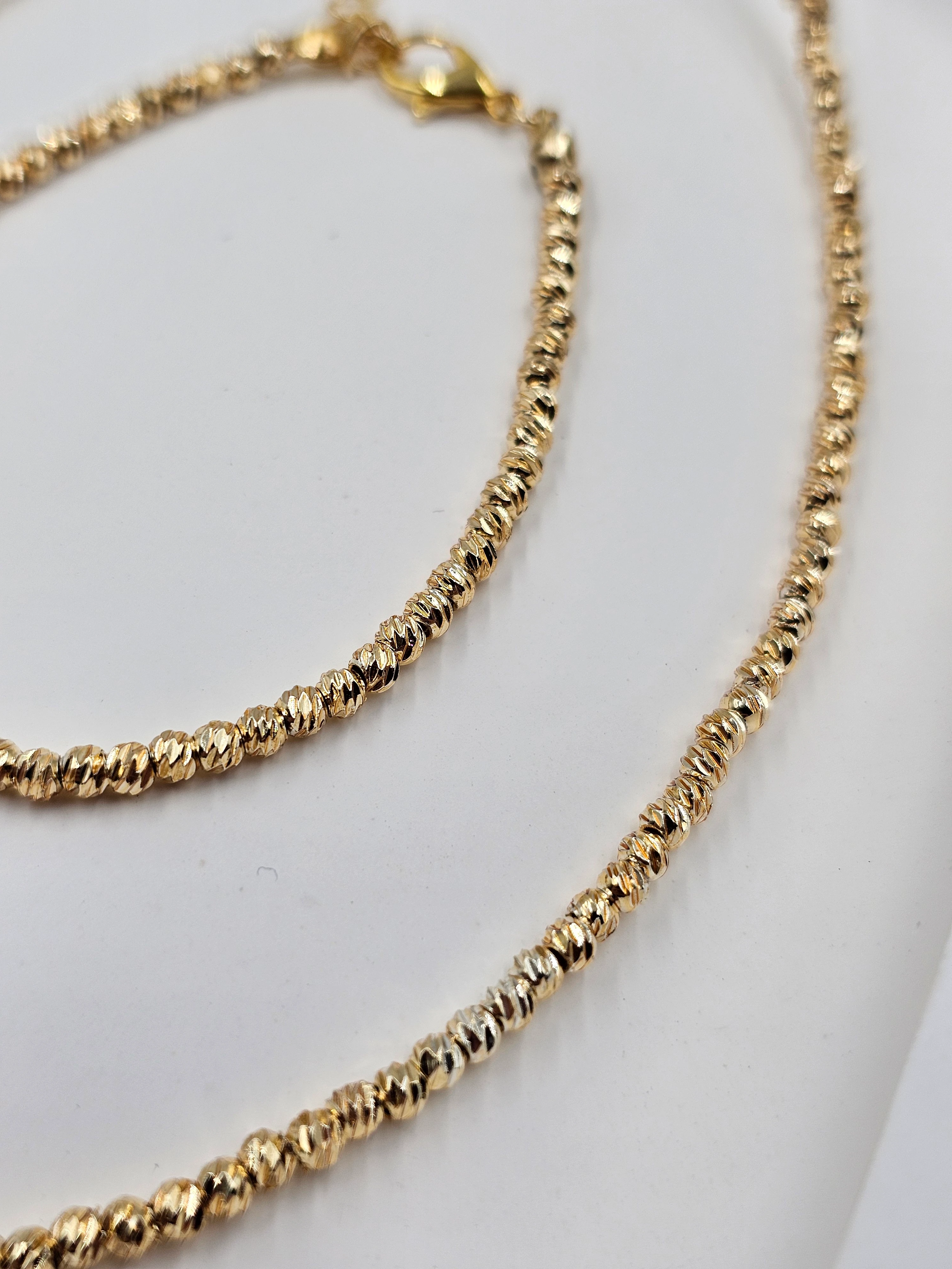 ALTIN KAPLAMA DORİKA BONCUK MODEL SET