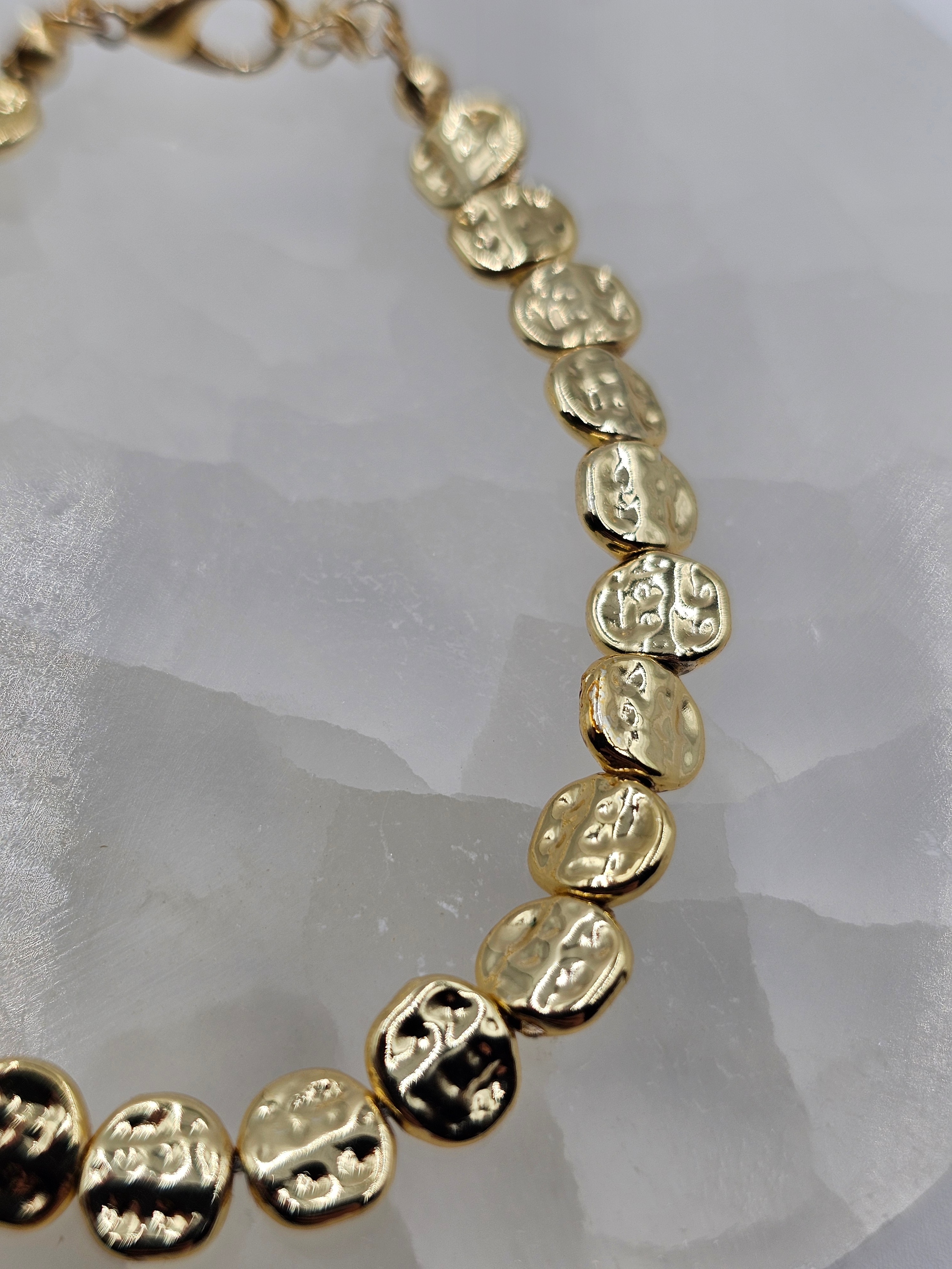 ALTIN KAPLAMA DÖVME PLAKA ZİNCİR BİLEKLİK