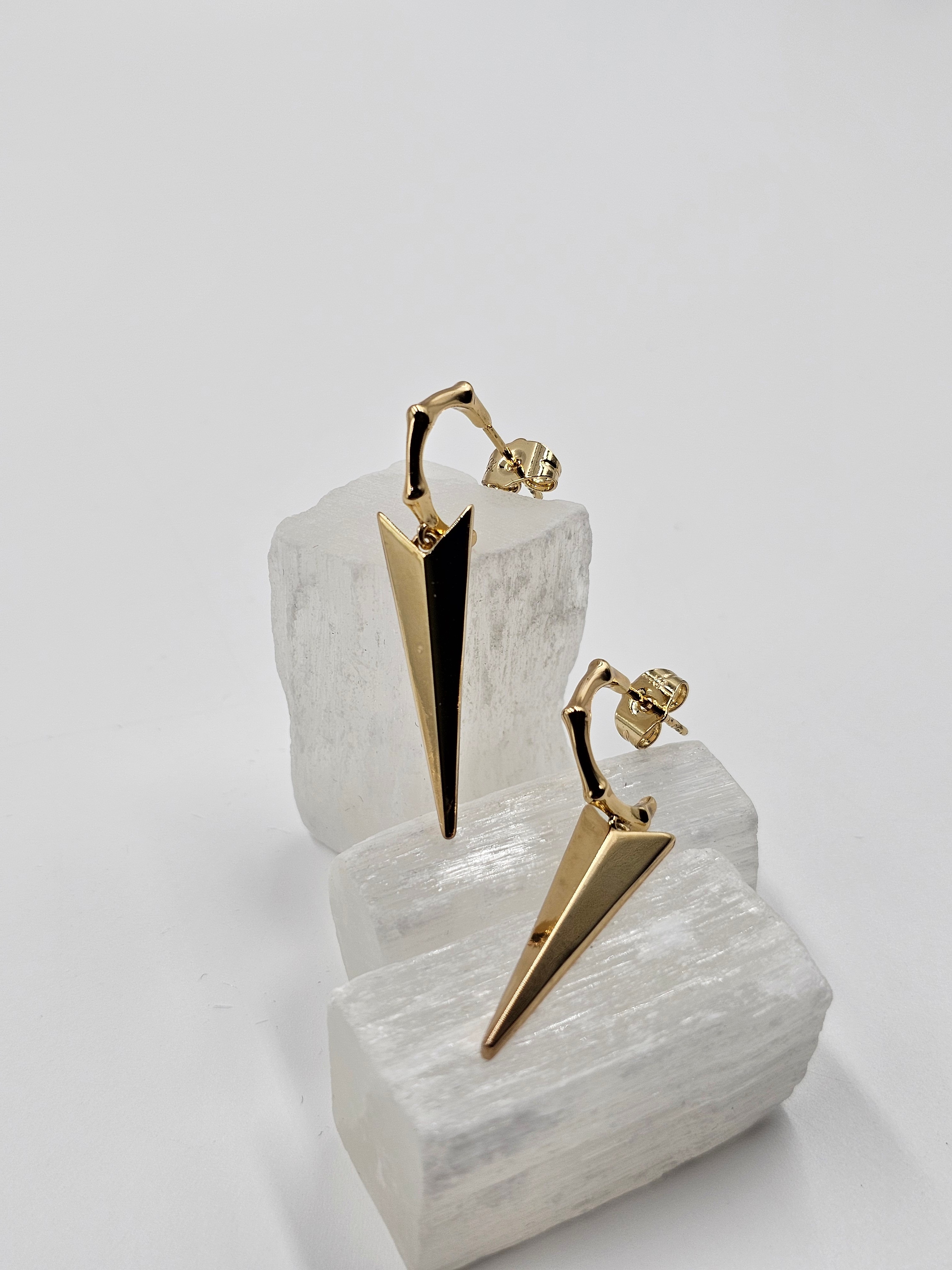 ALTIN KAPLAMA MEKİK MODEL KÜPE