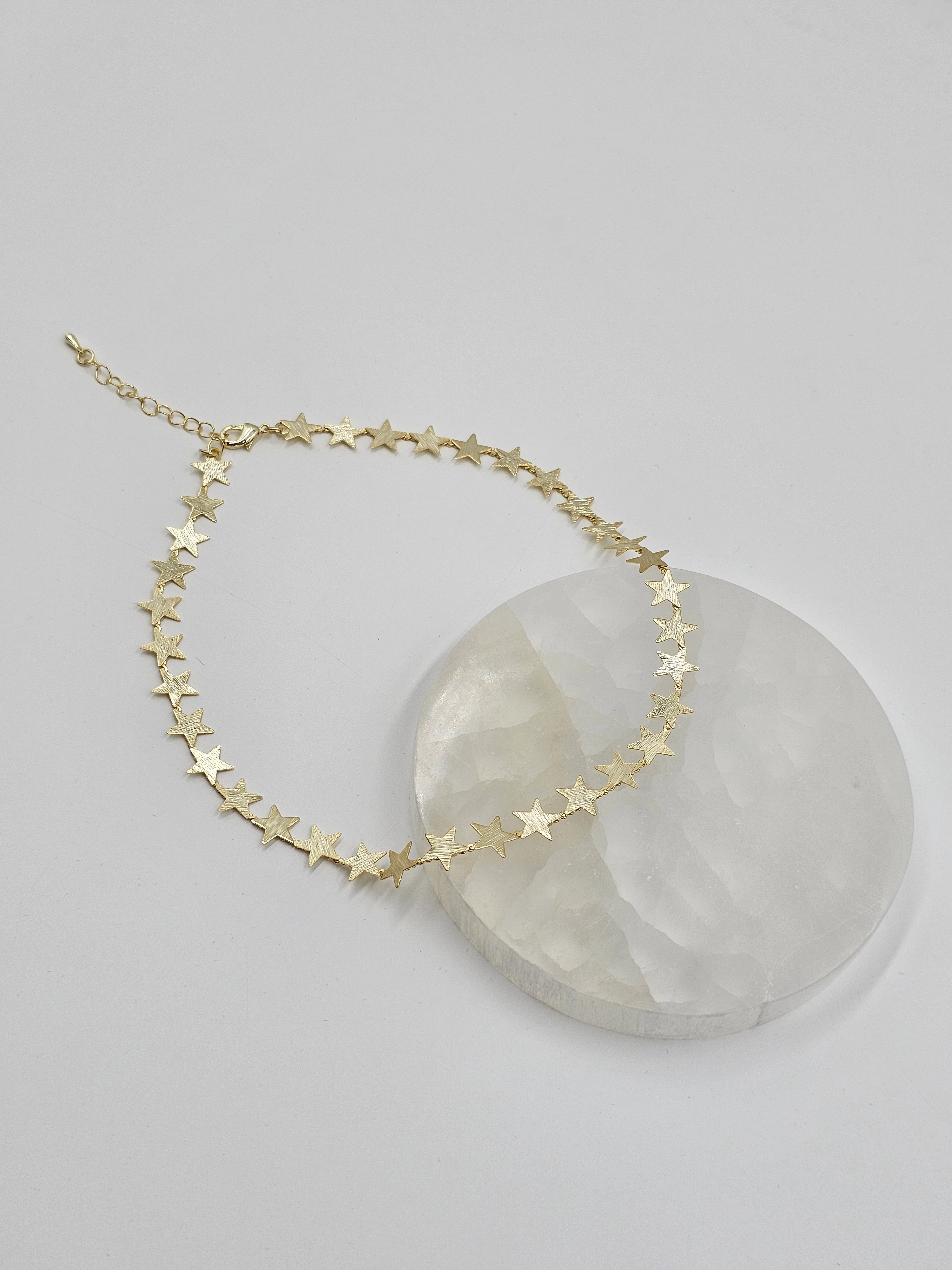 ALTIN KAPLAMA YILDIZ KOLYE