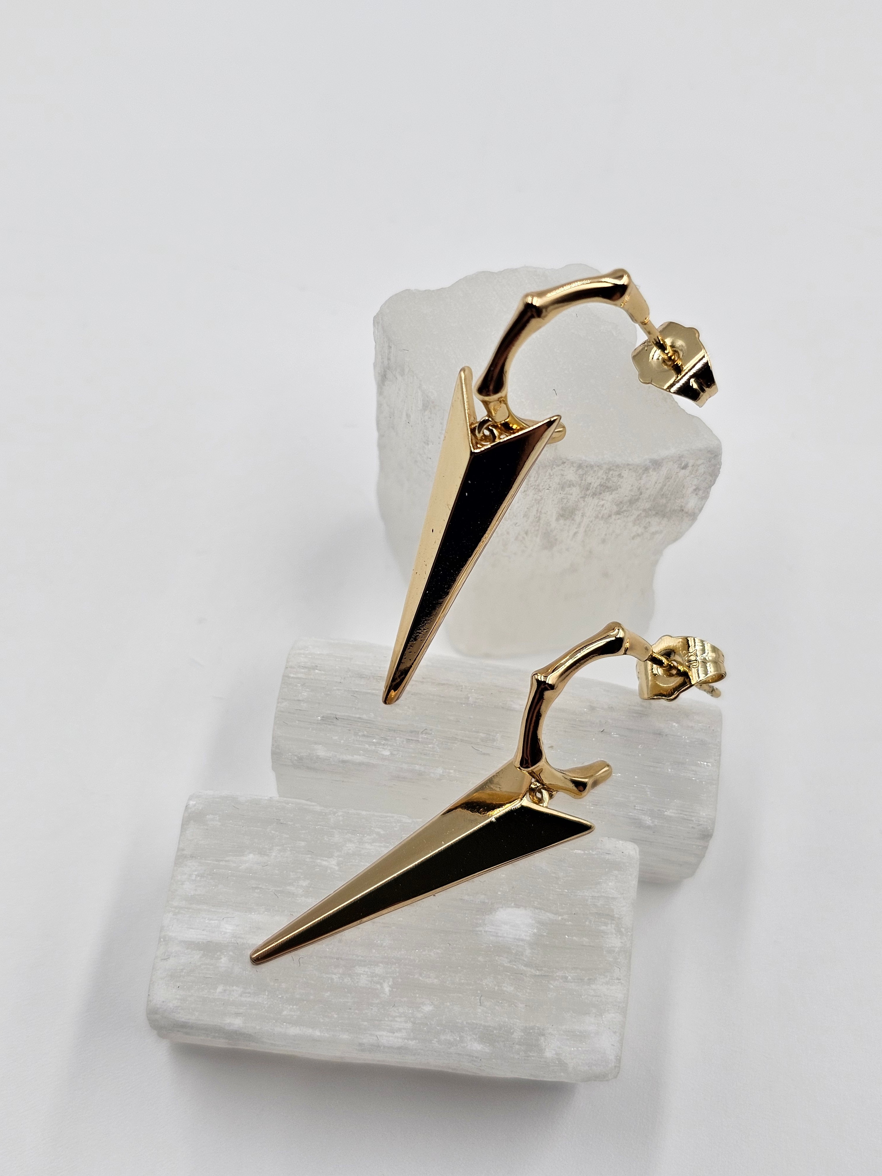 ALTIN KAPLAMA MEKİK MODEL KÜPE