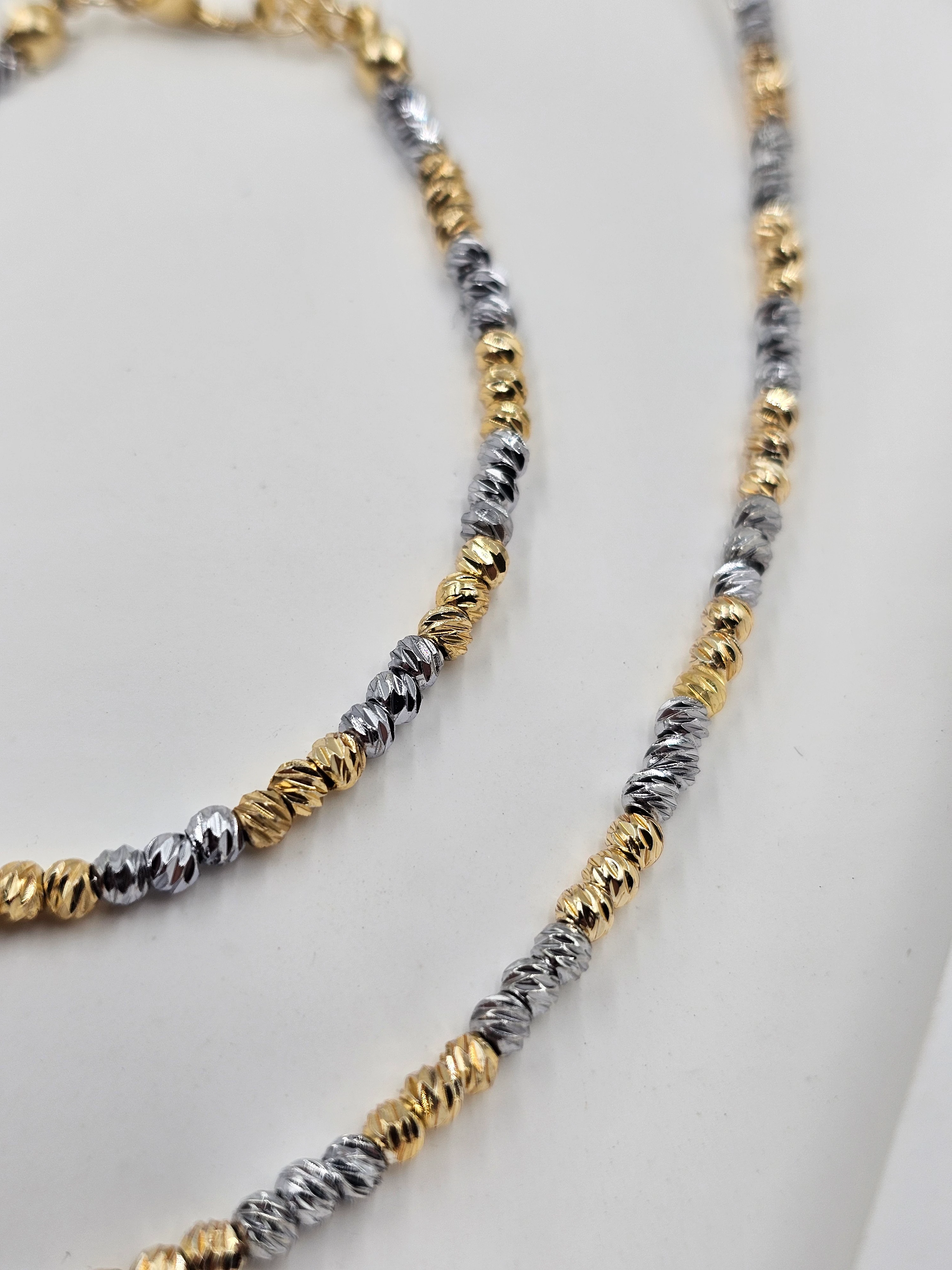 ALTIN KAPLAMA DORİKA ÇİFT RENK BONCUK MODEL SET