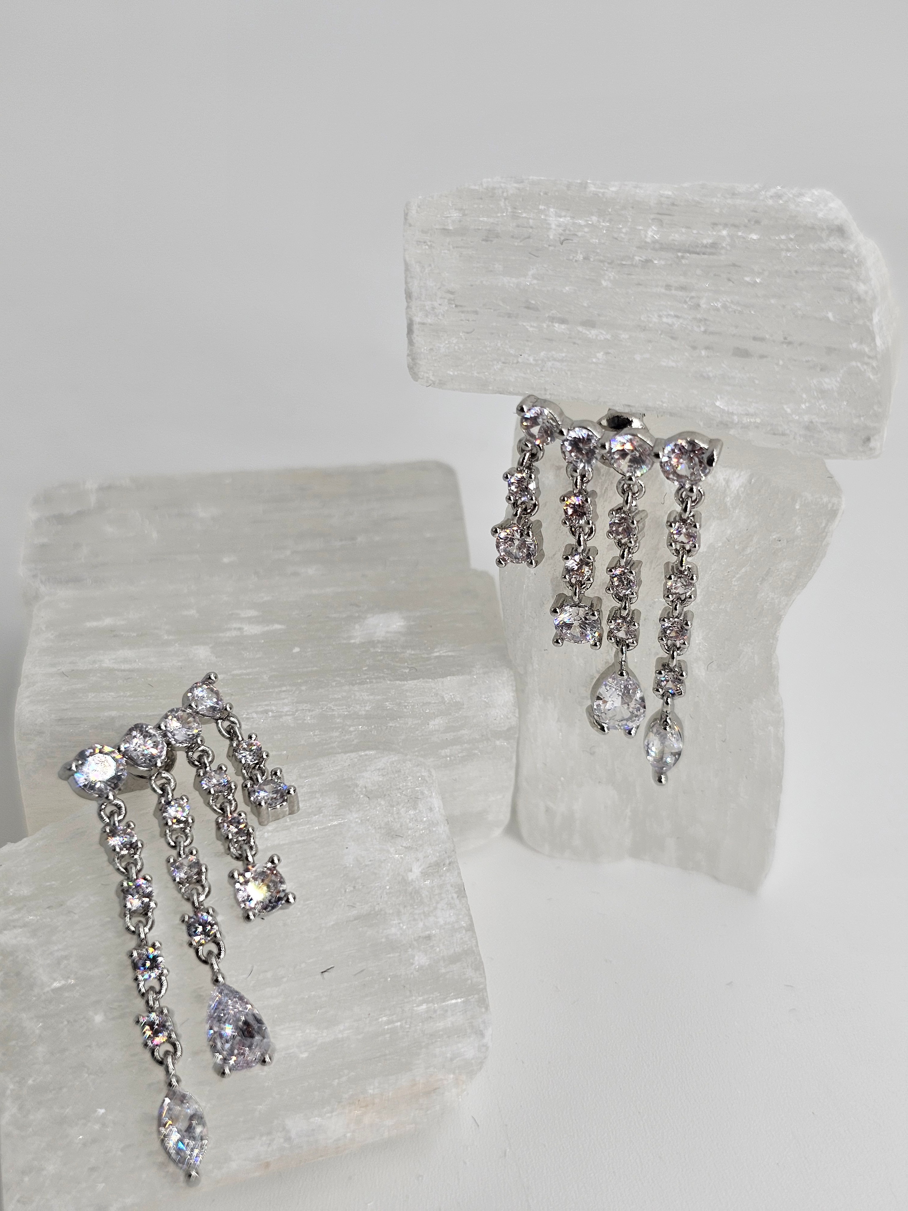 GÜMÜŞ KAPLAMA 3 LÜ SARKIT KÜPE