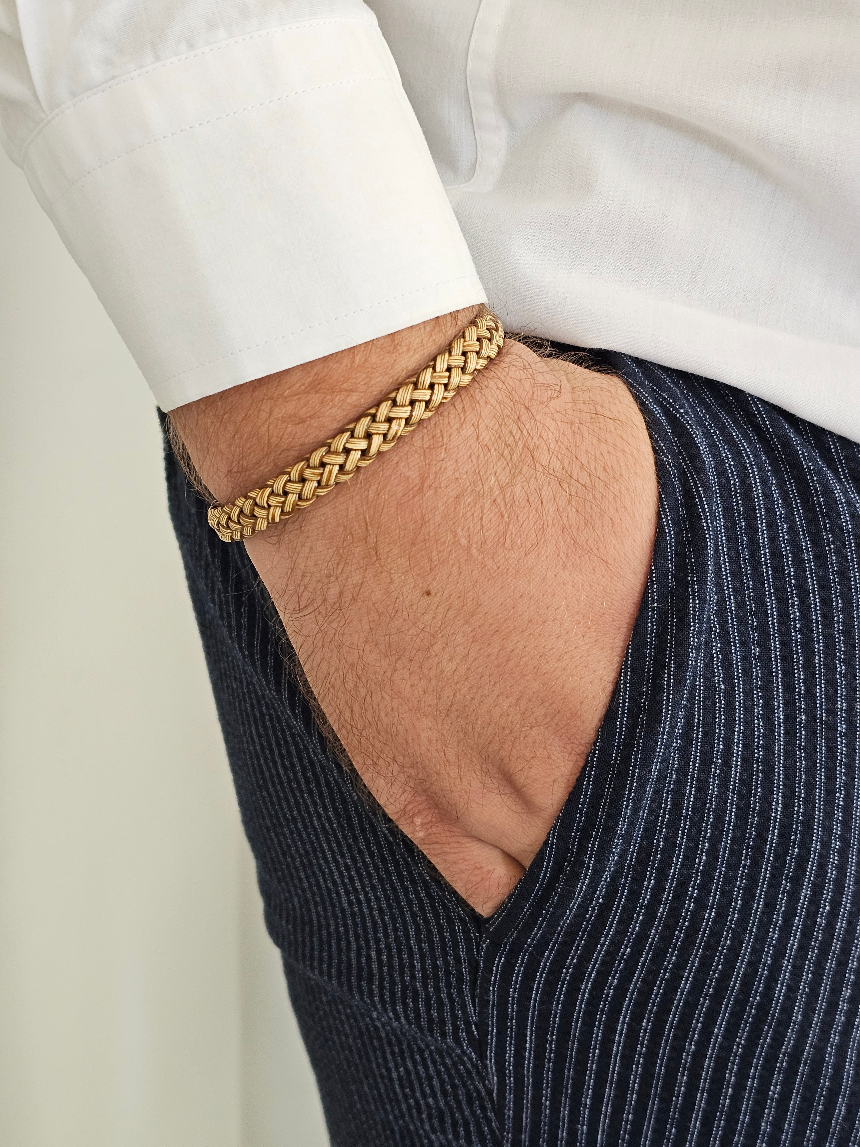 ERKEK ORJİNAL DERİ RENK ATMAZ ÇELİK BİLEKLİK