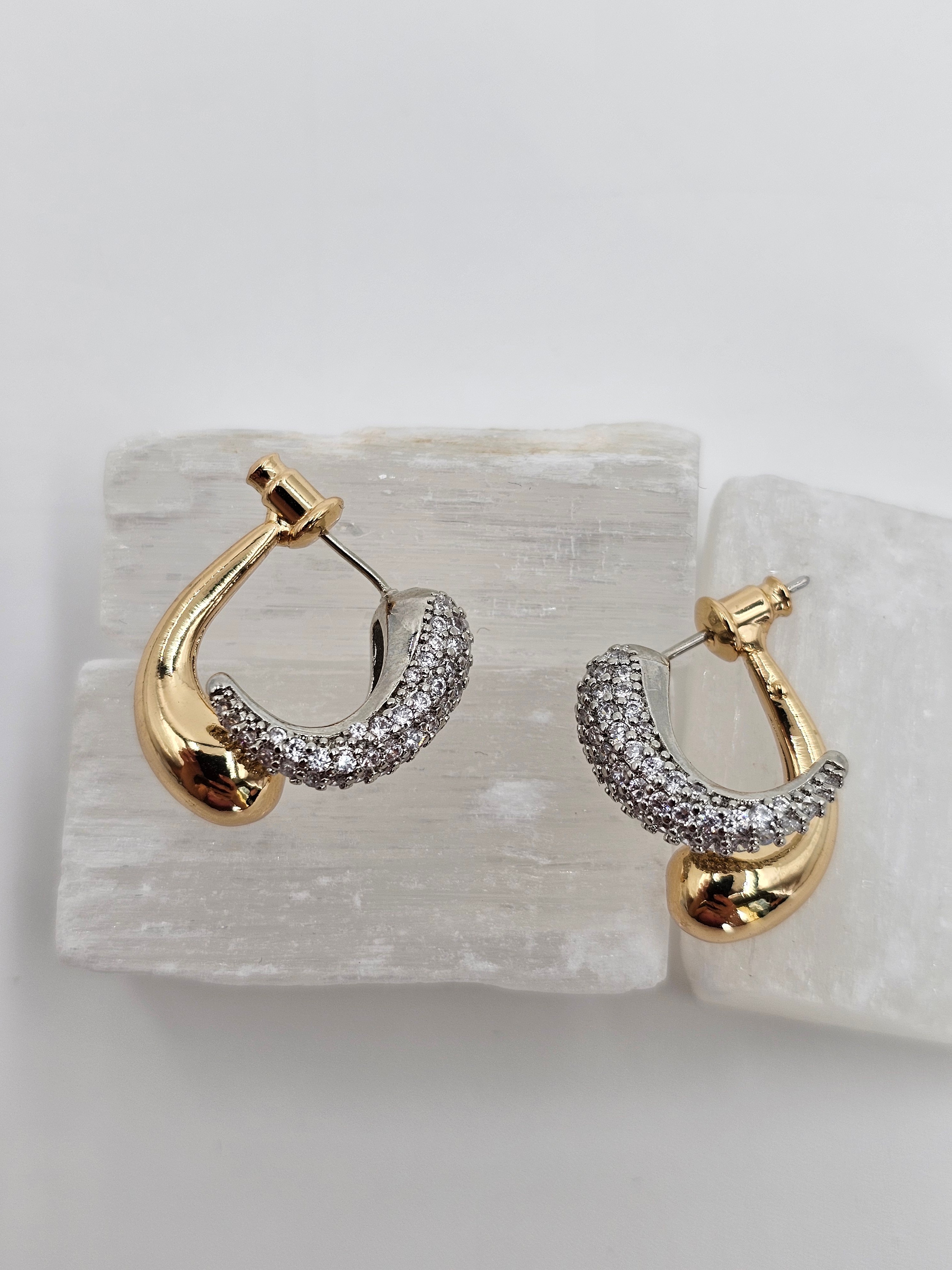 ALTIN KAPLAMA 2 Lİ DAMLA KÜPE