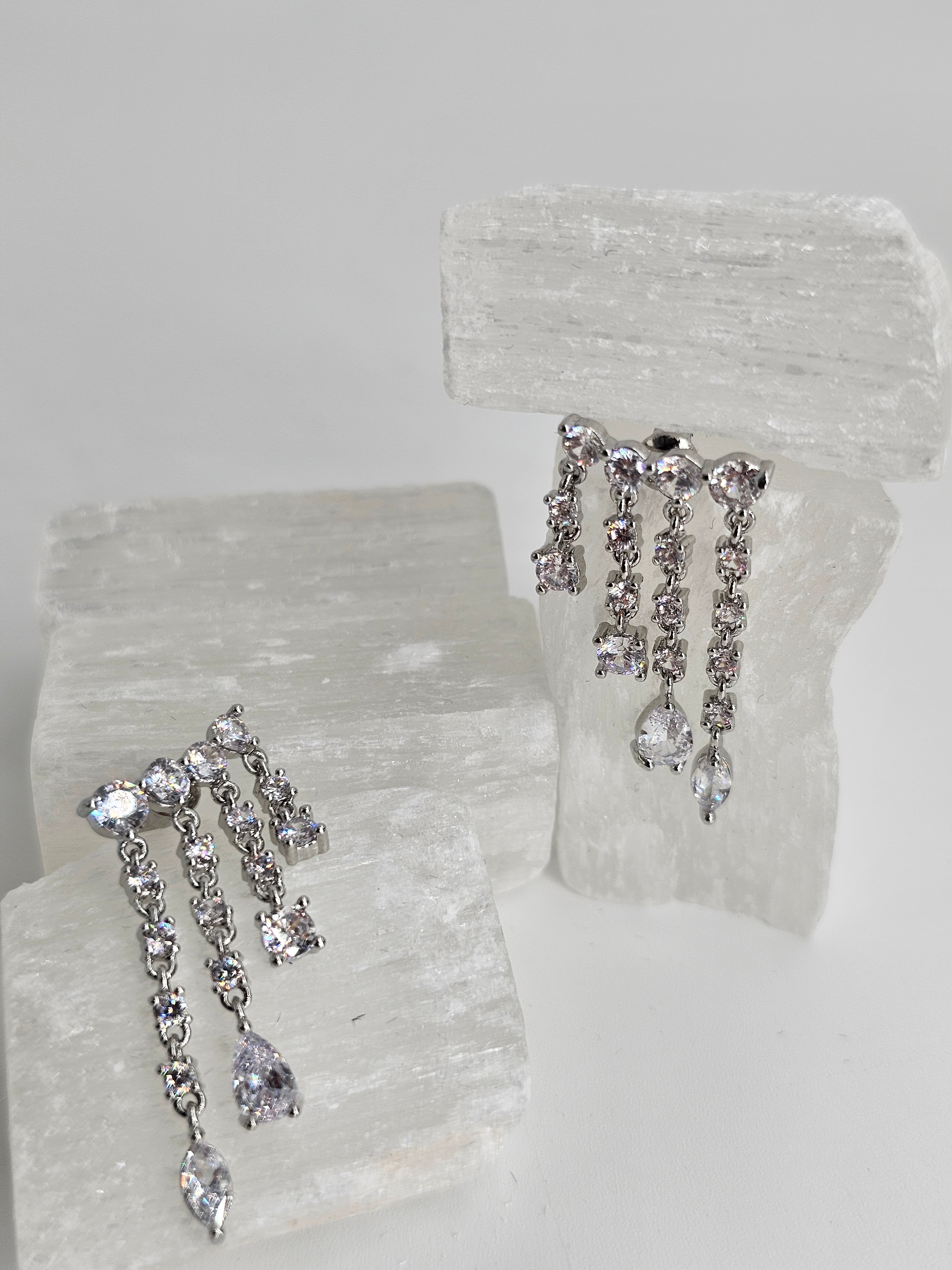 GÜMÜŞ KAPLAMA 3 LÜ SARKIT KÜPE