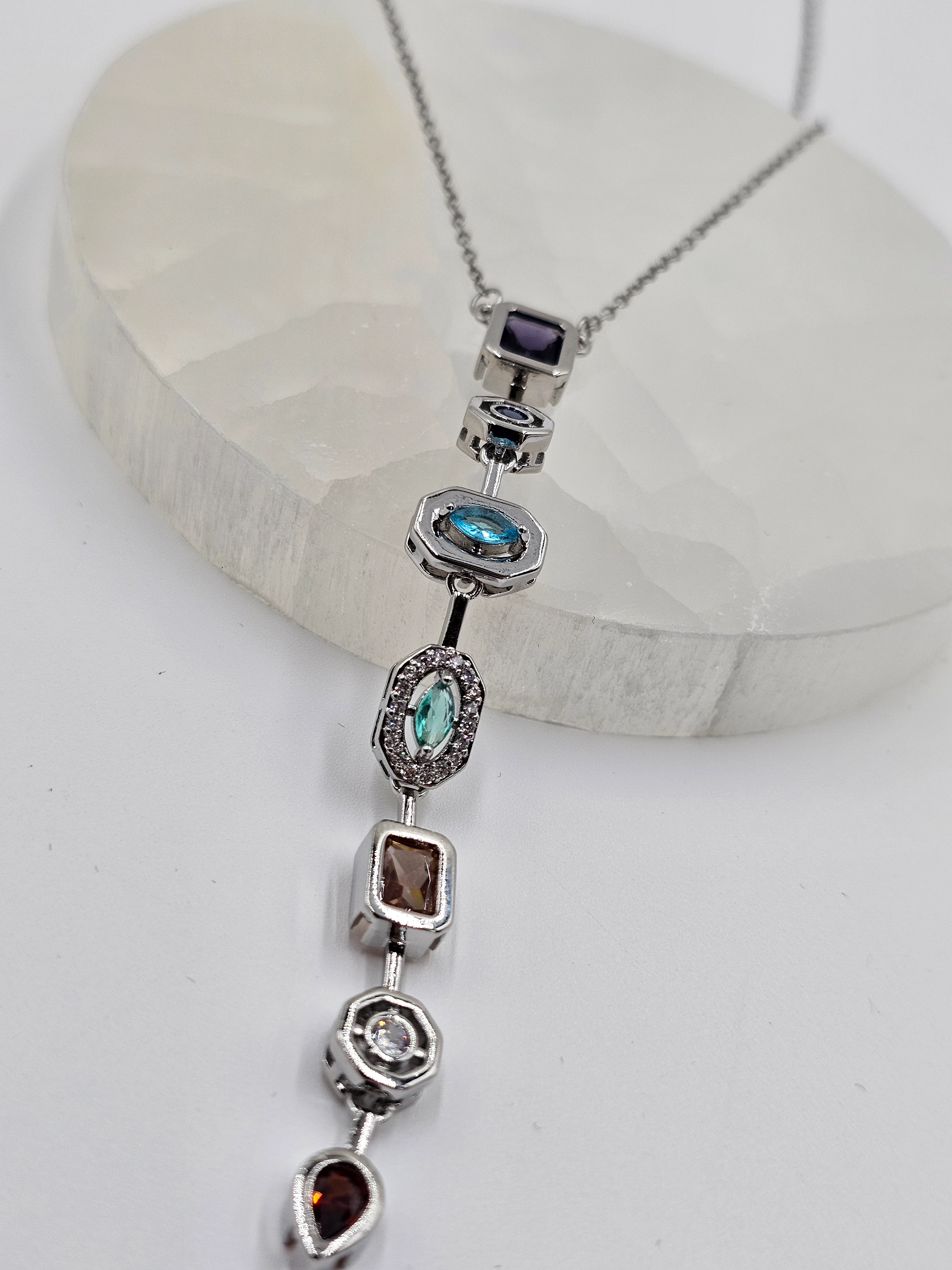 GÜMÜŞ KAPLAMA DİZAYN KOLYE