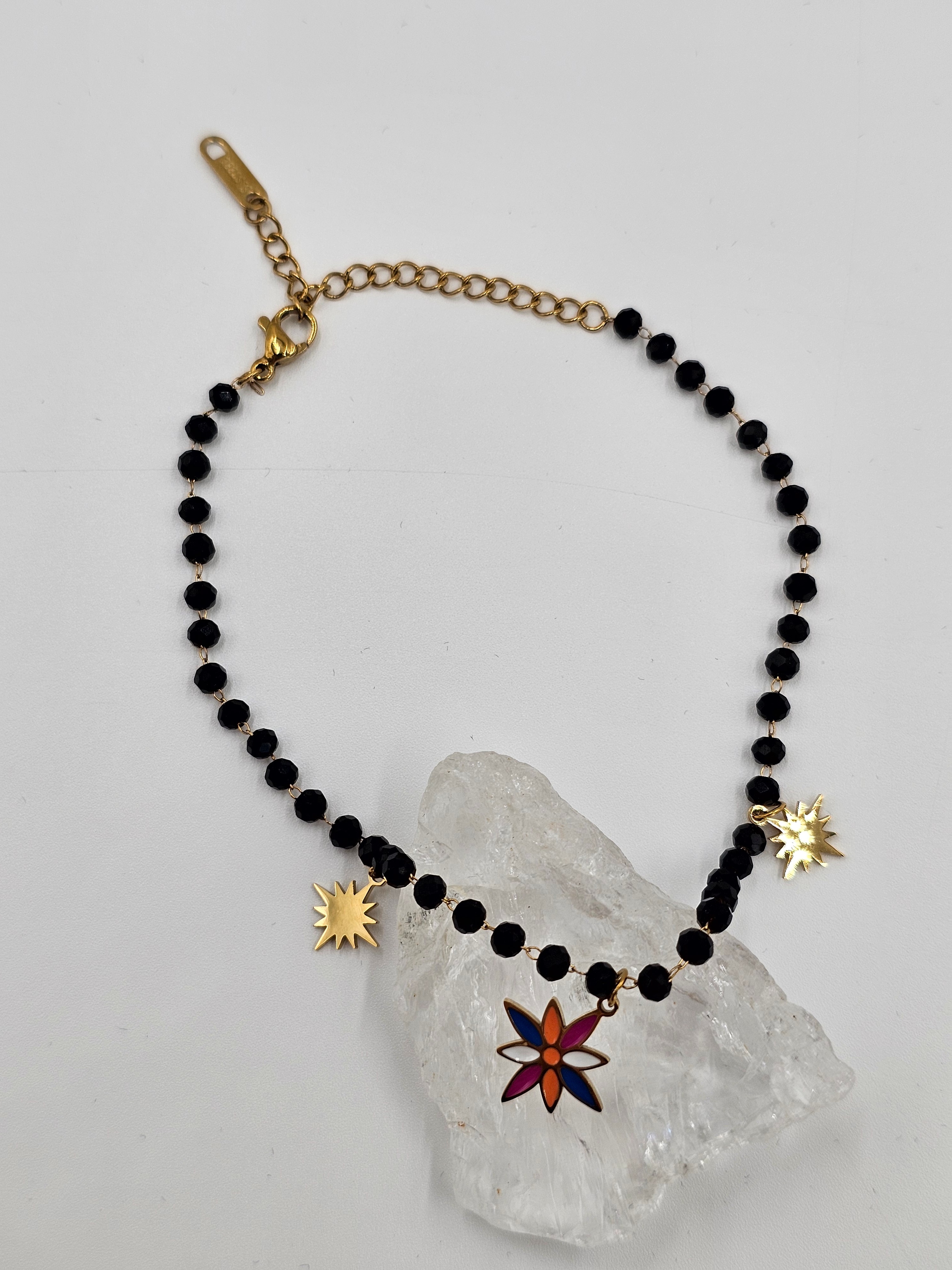 SİYAH TAŞLI YILDIZ HALHAL