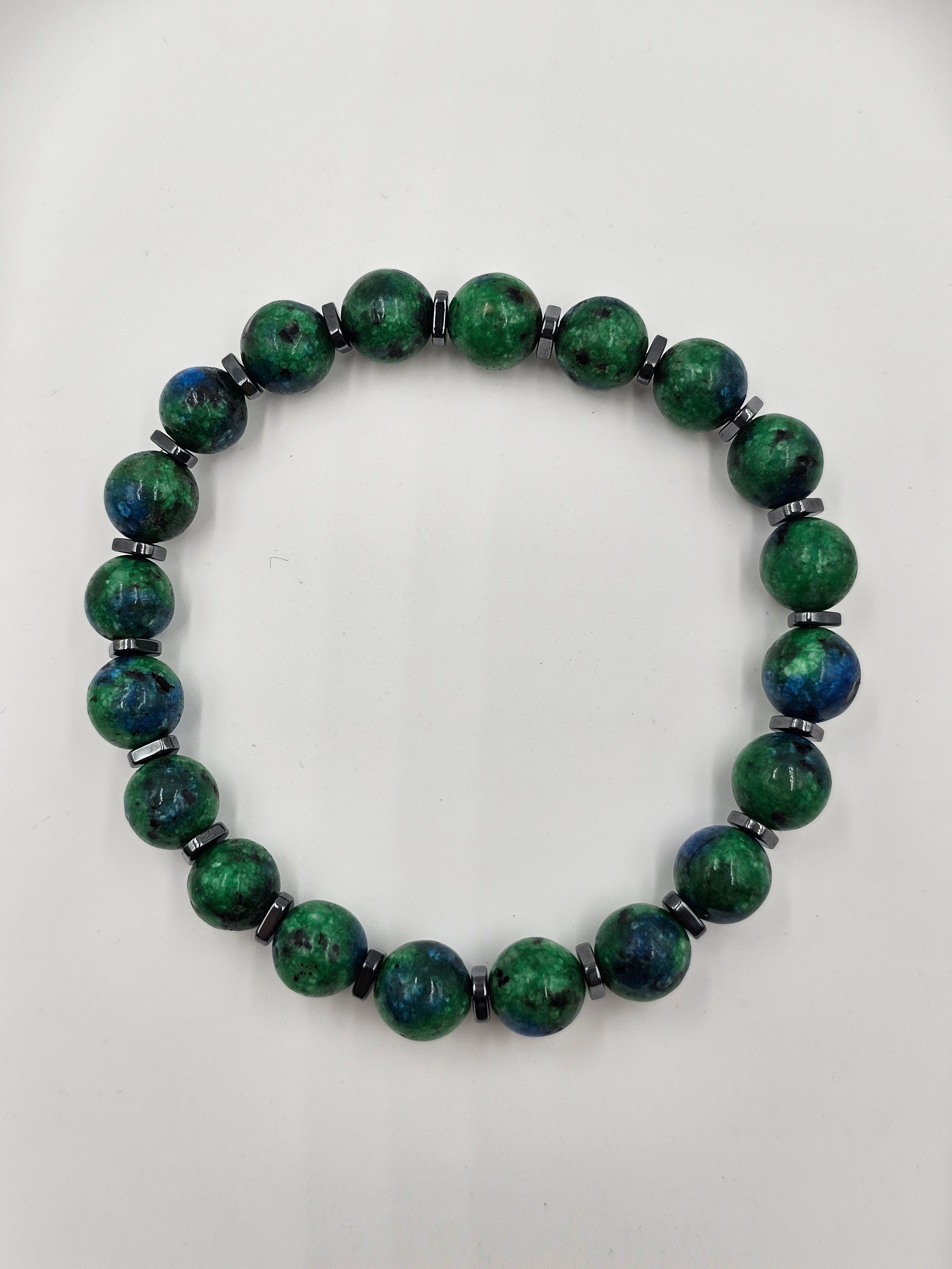 ORJİNAL DOĞAL AZURİT TAŞI BİLEKLİK ERKEK KADIN 