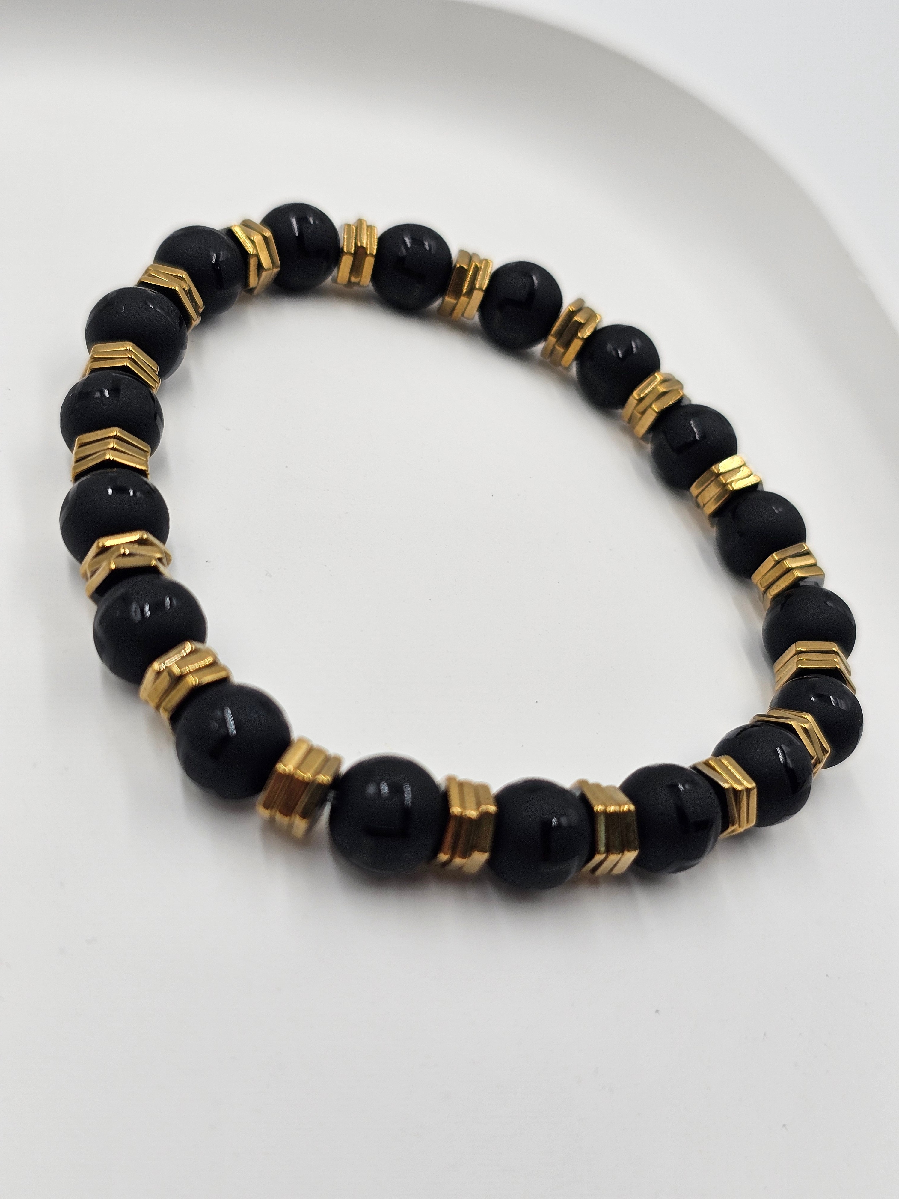 ORJİNAL HEMATİT TAŞLI UNİSEX BİLEKLİK