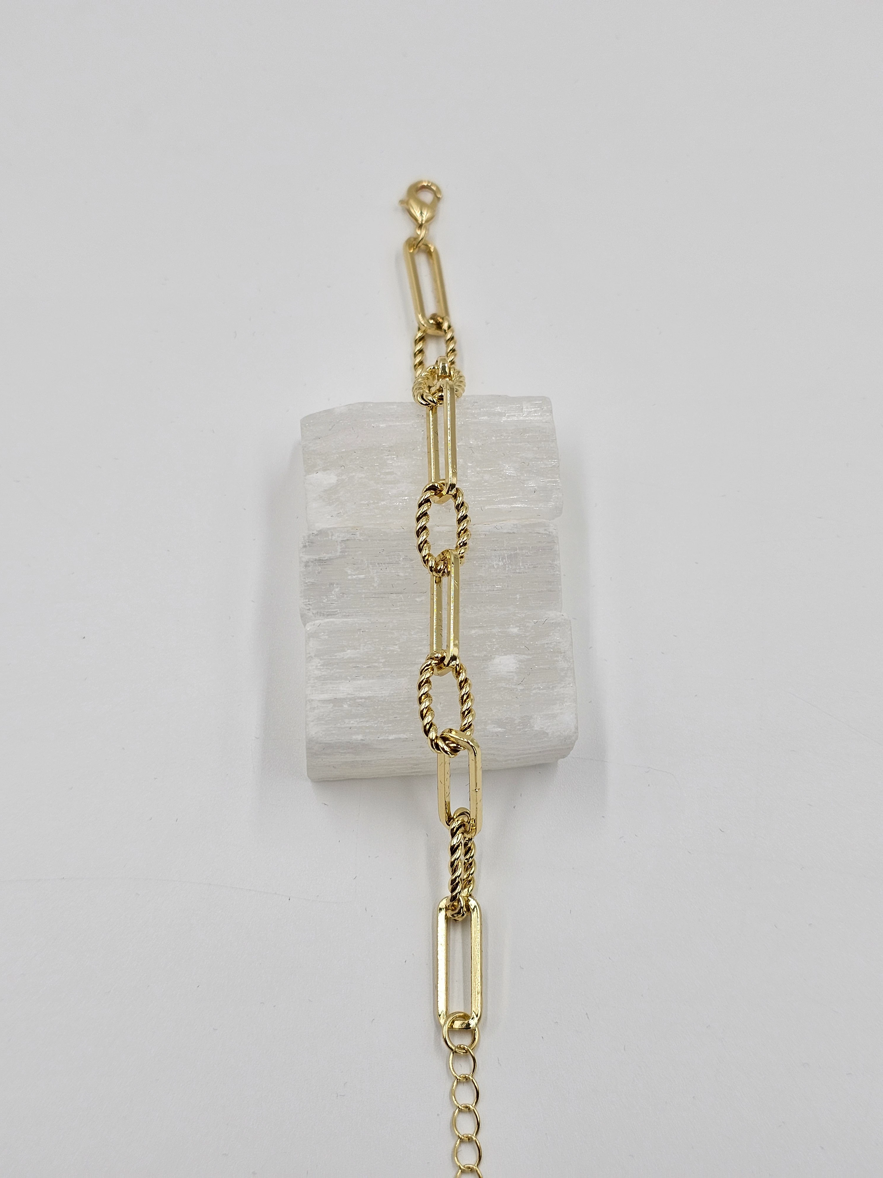 ALTIN KAPLAMA BURGU ATAÇ BİLEKLİK