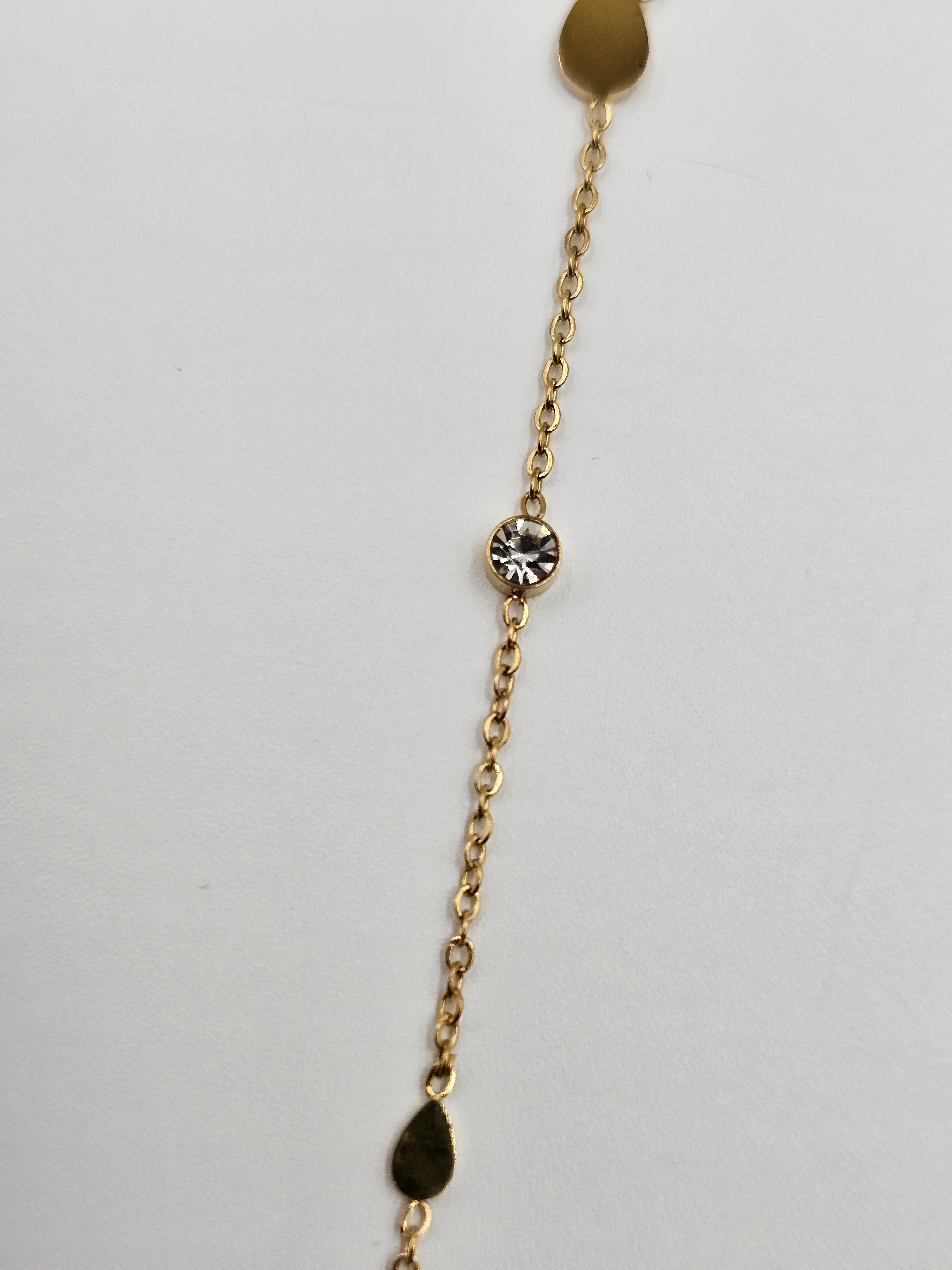 ALTIN KAPLAMA TAŞLI DAMLA FİGÜR ŞAHMERAN