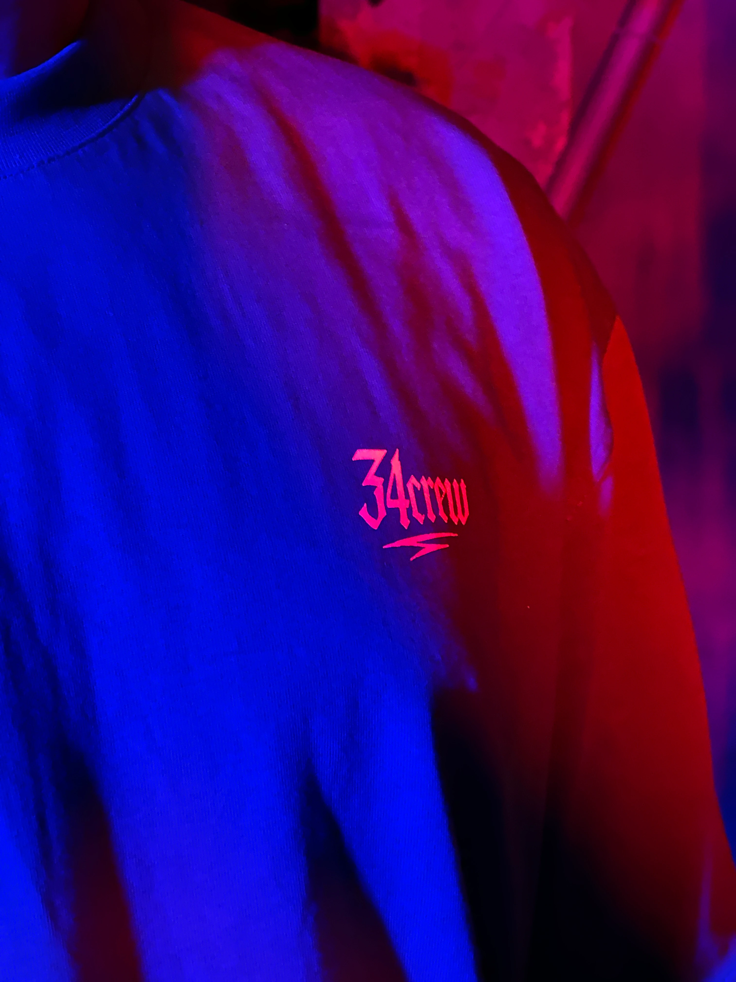 DOPAMİNE 34CREW Reflektör Baskılı Crop T-Shirt