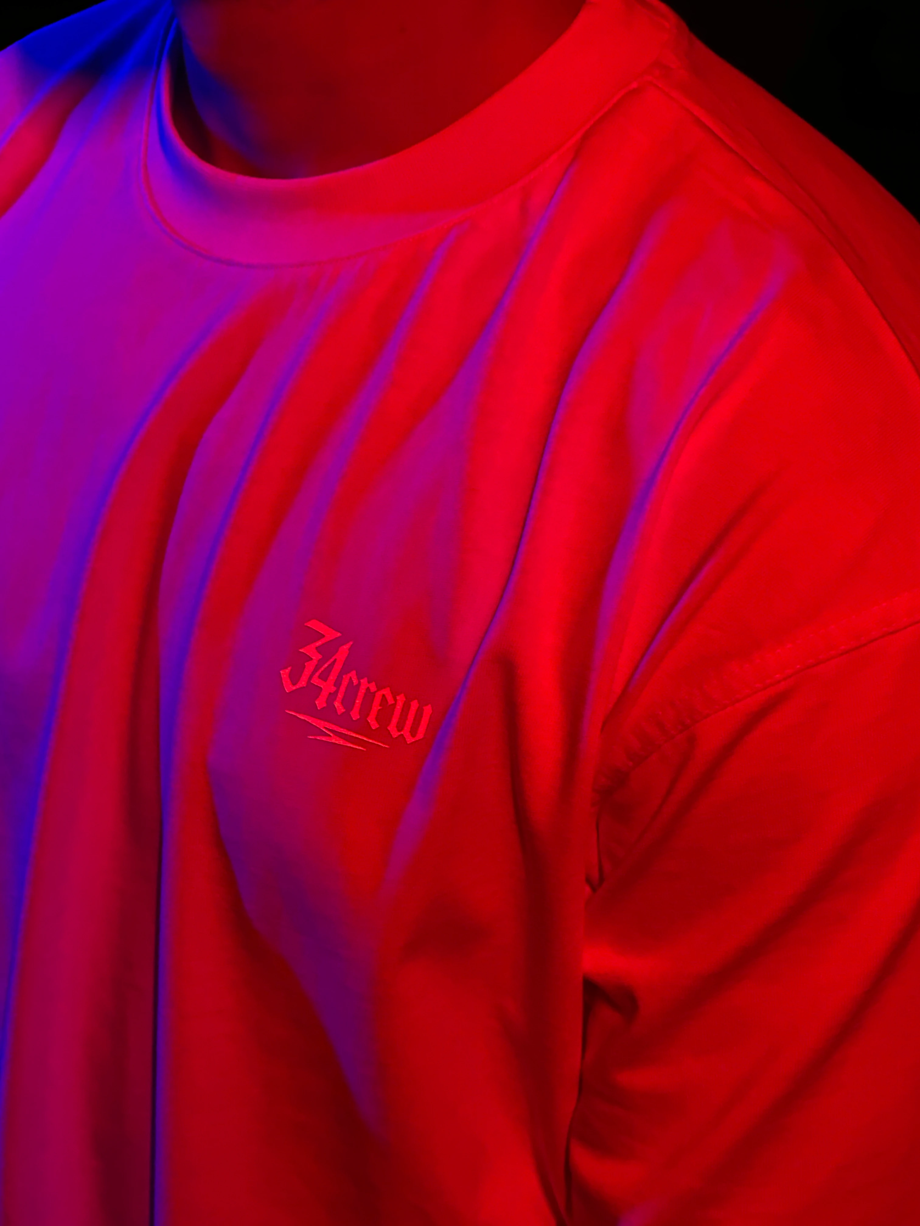 CALL ME 34CREW Reflektör Baskılı Crop T-Sihrt