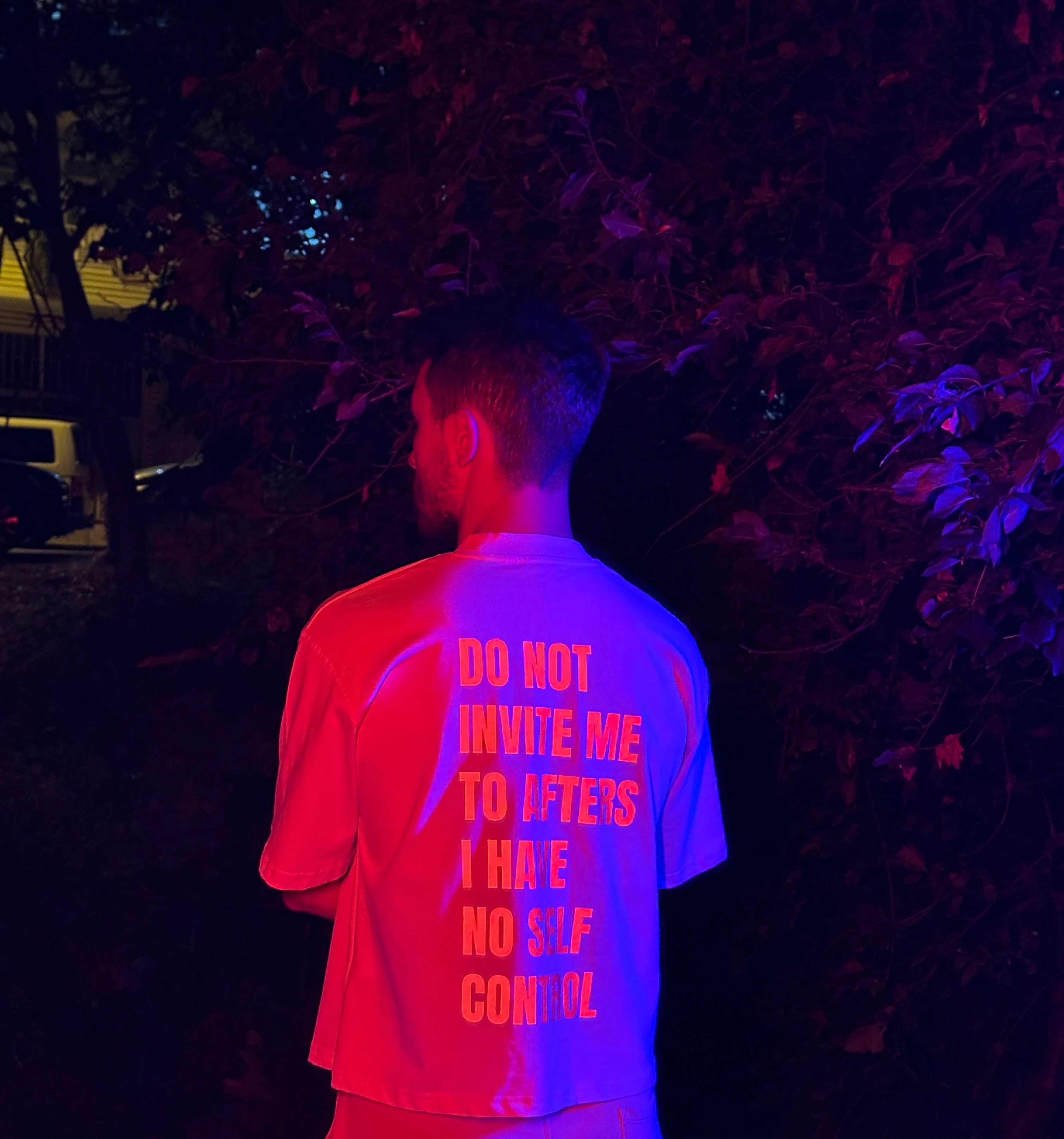 CONTROL 34 CREW Reflektör Baskılı Crop T-Shirt