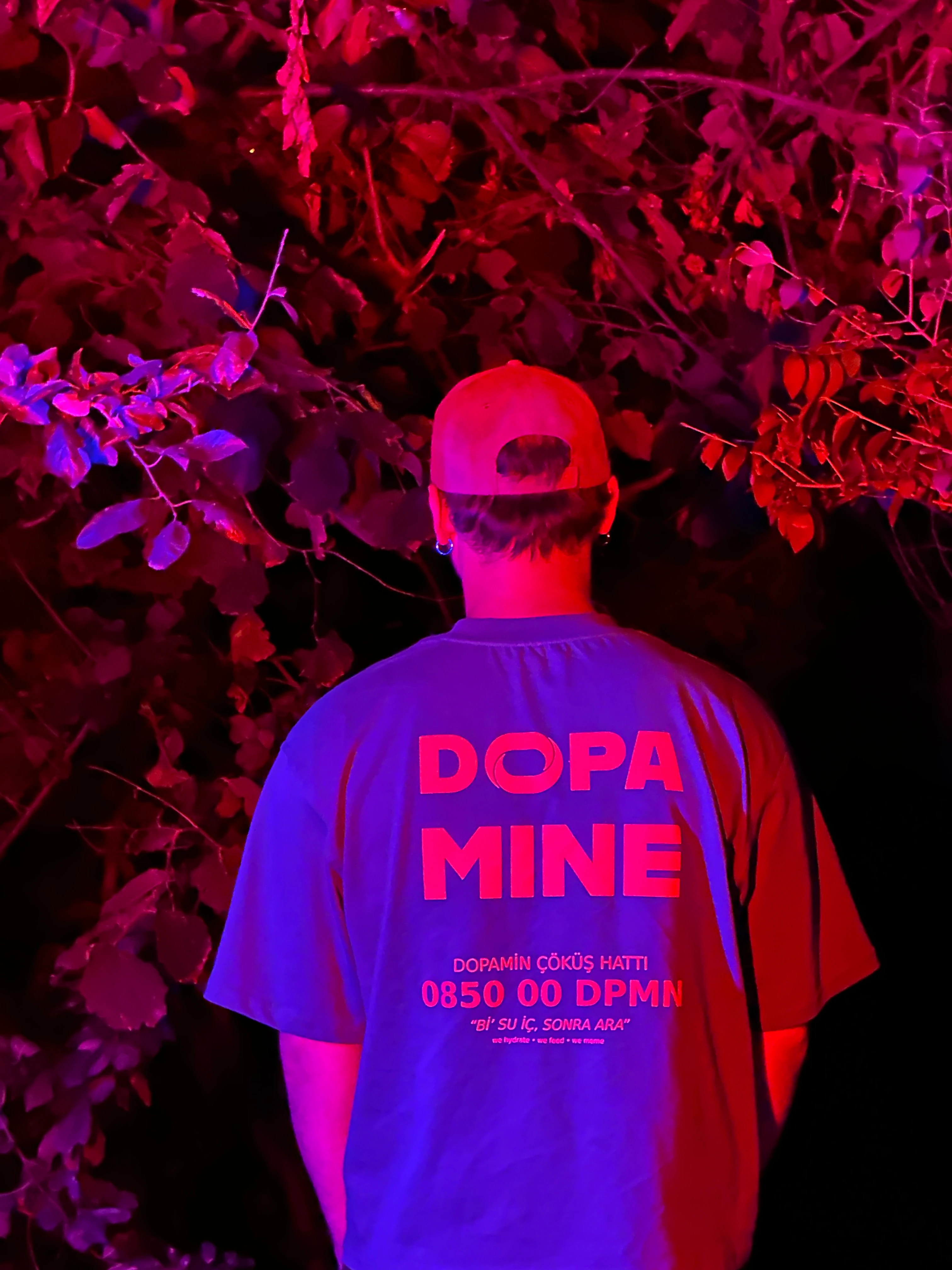 DOPAMİNE 34CREW Reflektör Baskılı Crop T-Shirt