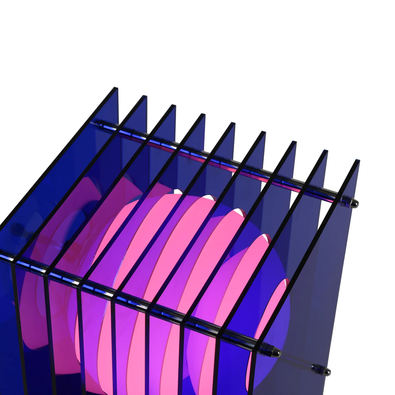 No.1 Dikdörtgen Yer Lambası - Mavi