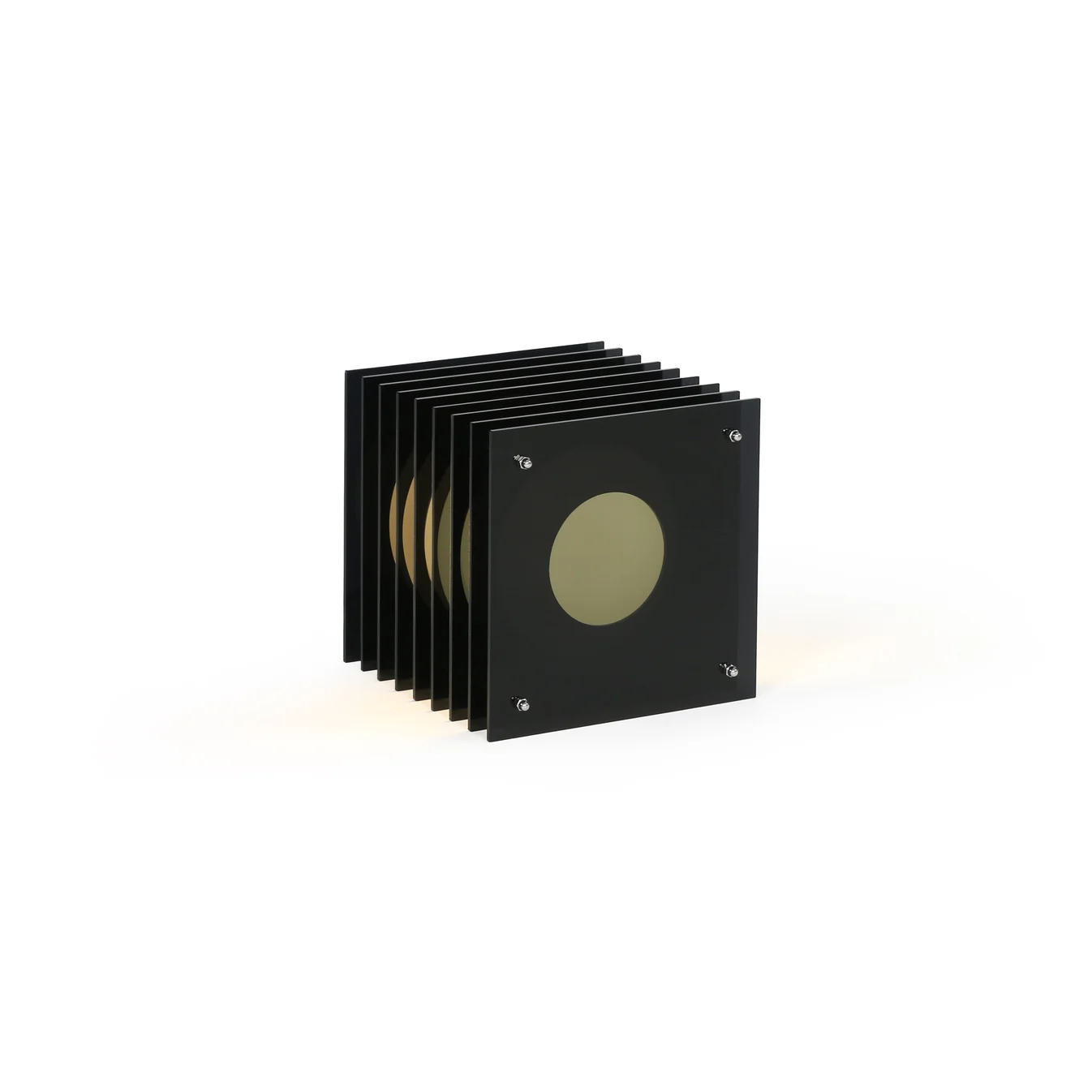 No.1 Kare Yer Lambası - Siyah