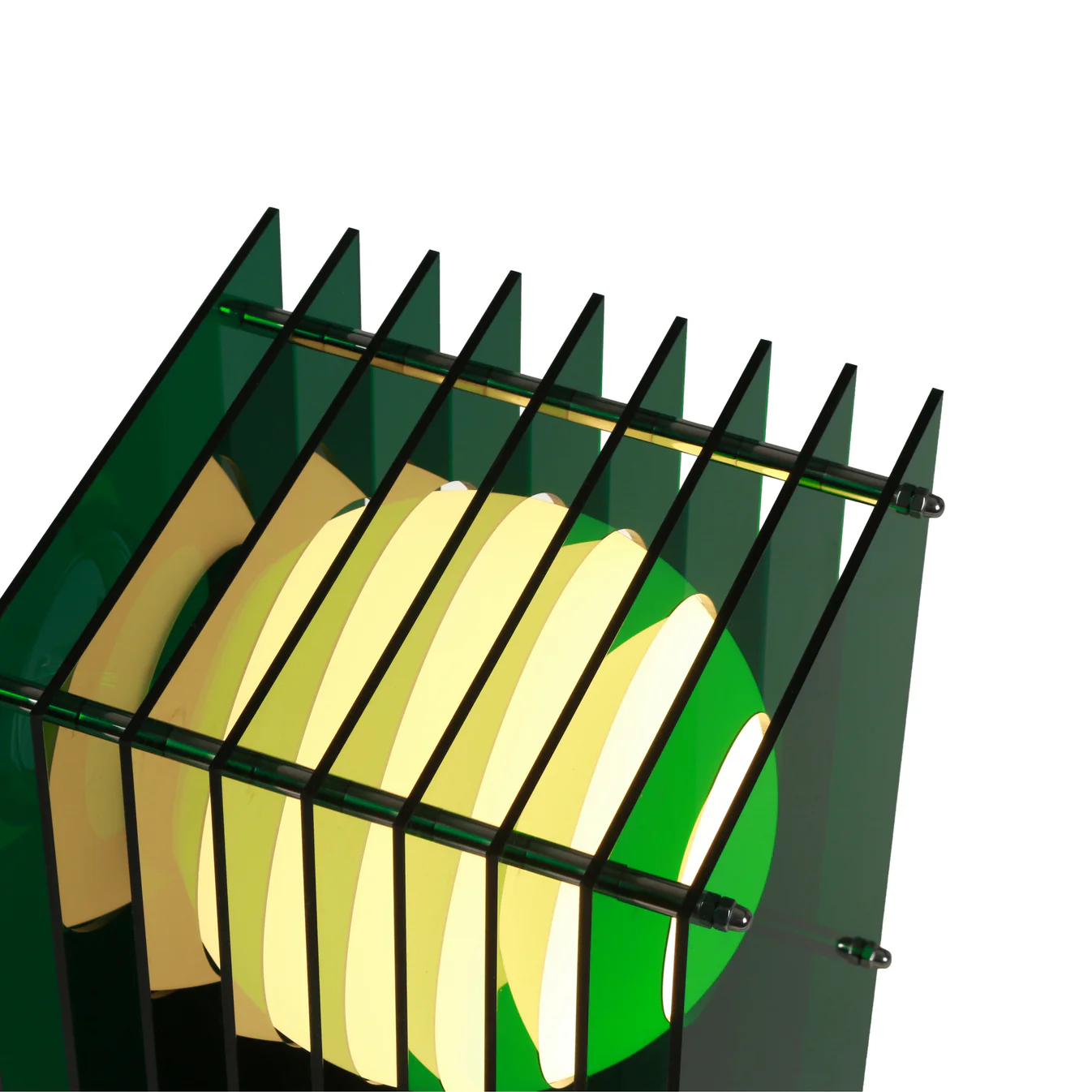 No.1 Dikdörtgen Yer Lambası - Yeşil