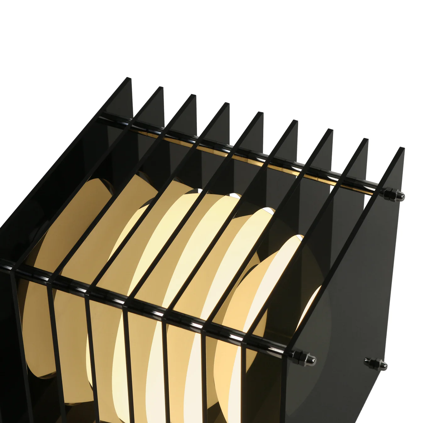 No.1 Kare Yer Lambası - Siyah