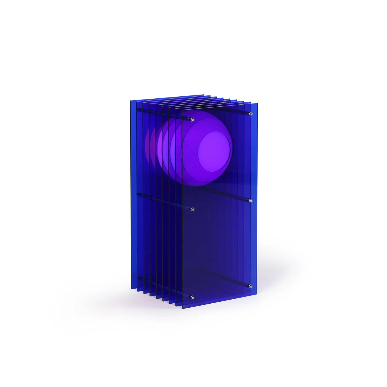 No.1 Dikdörtgen Yer Lambası - Mavi