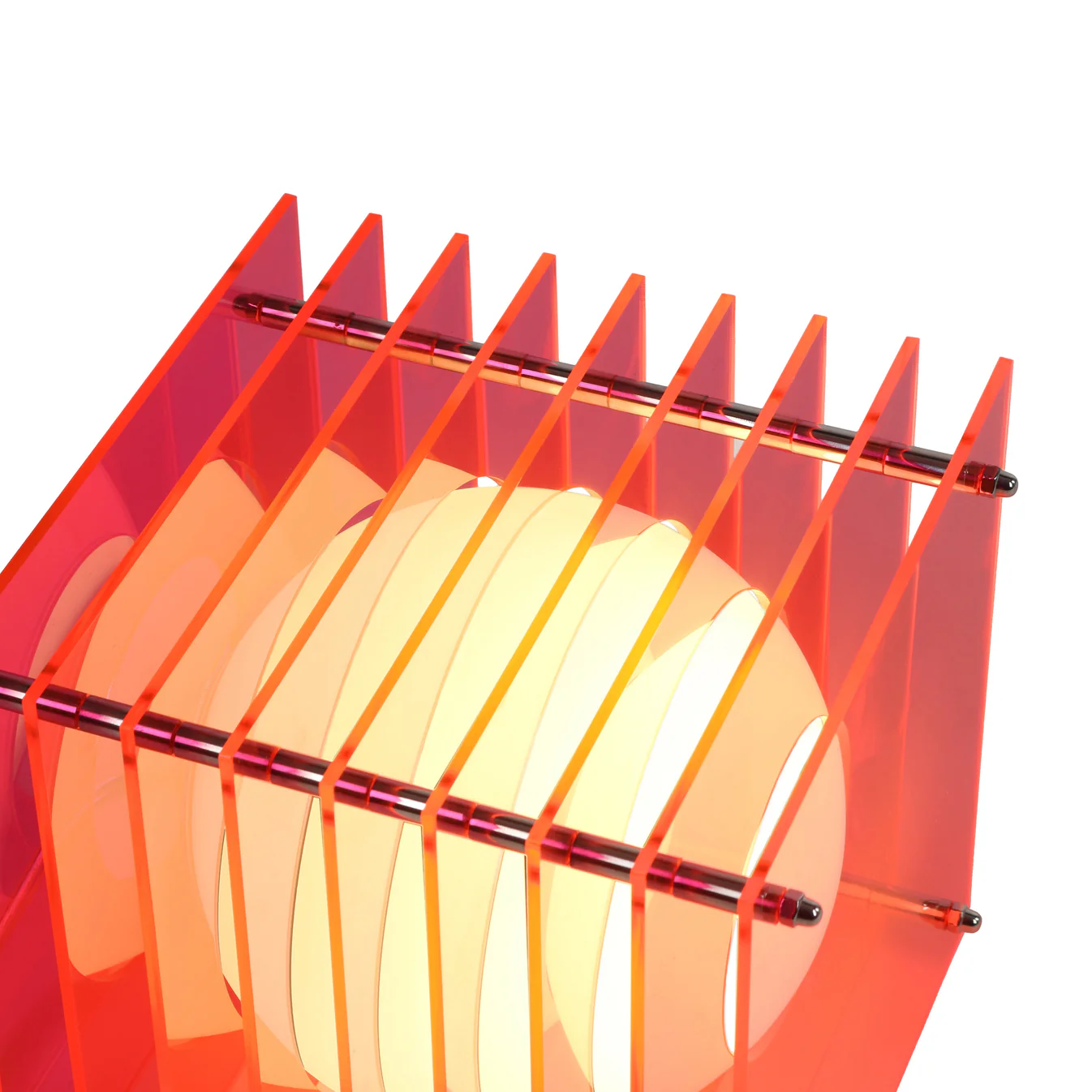 No.1 Kare Yer Lambası - Kırmızı