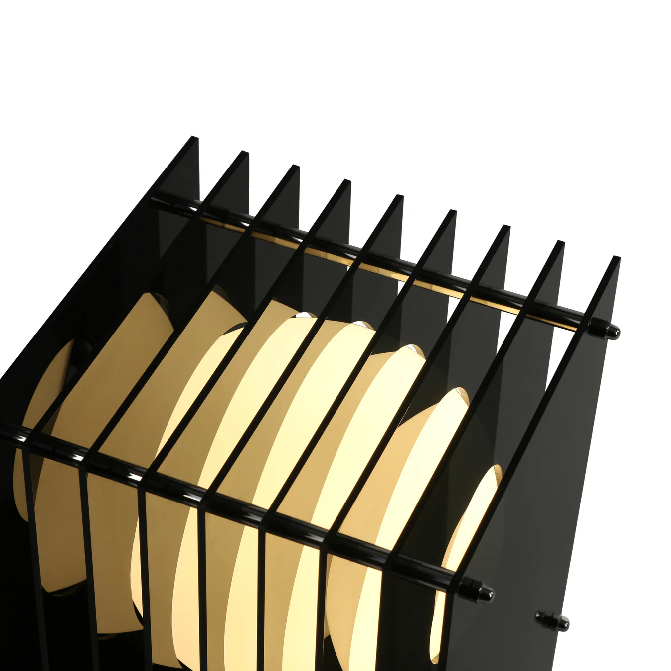 No.1 Dikdörtgen Yer Lambası - Siyah