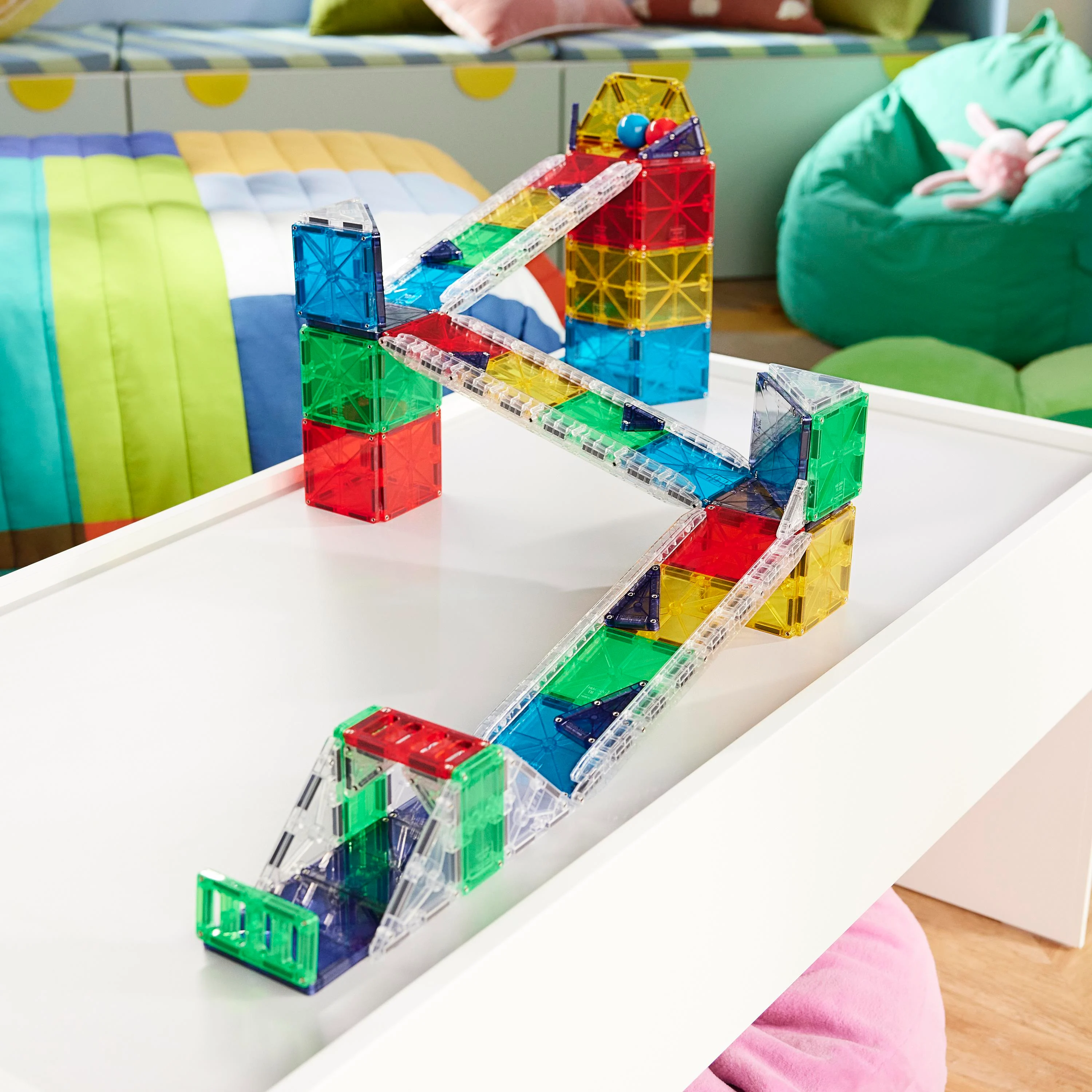 MAGNA-TILES® - Rail Racers Deluxe - 90 Parça