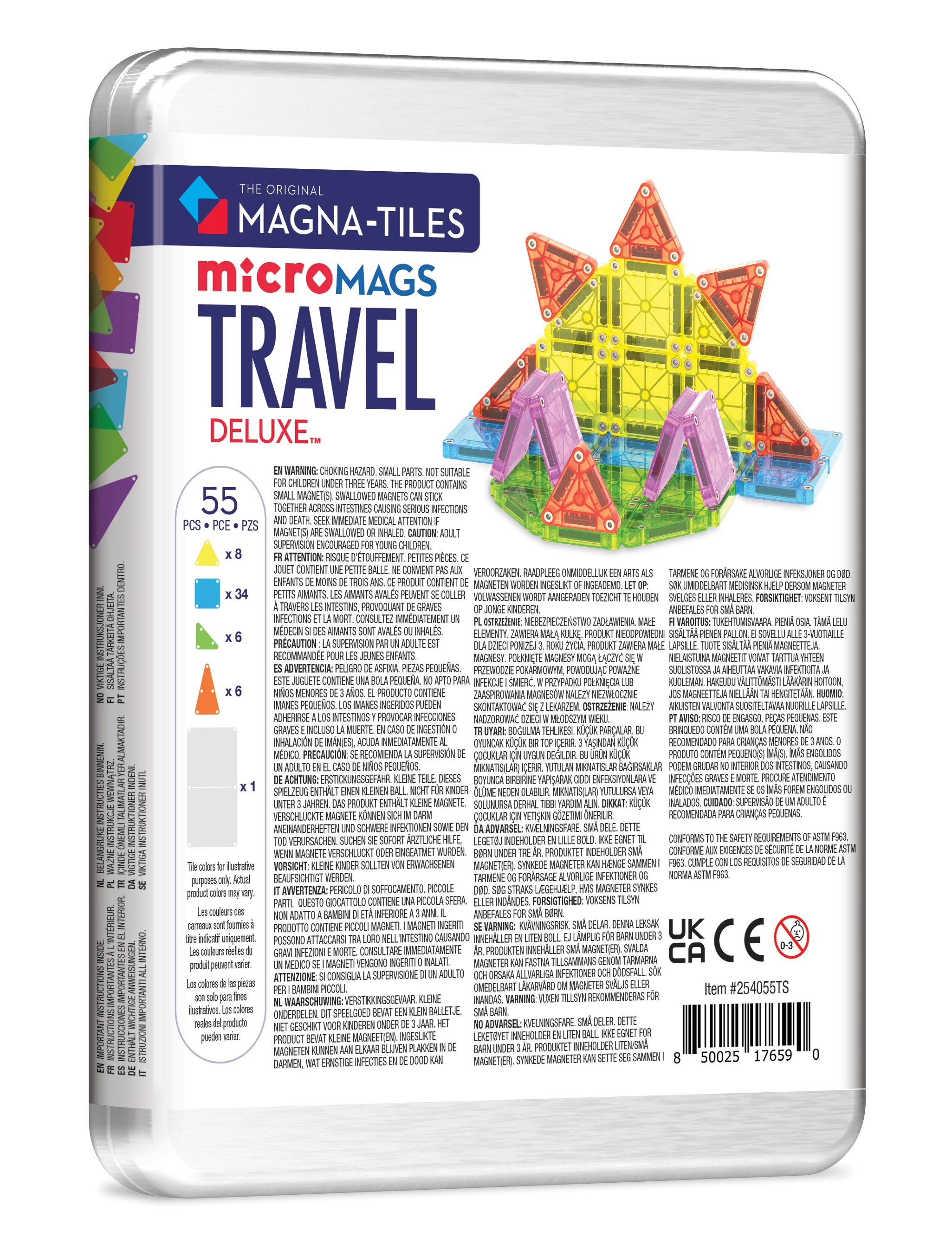 MAGNA-TILES® - Travel Set - Seyahat Seti - 55 Parça