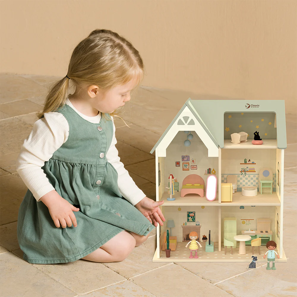Classic World Ahşap Bebek Evi Cozy Cottage