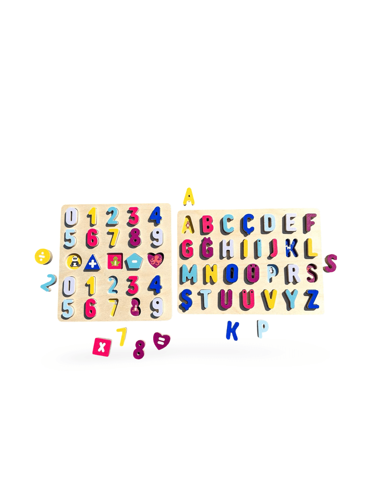 Bammy Puzzle – Renkli Harf & Sayı Keşif Tahtası