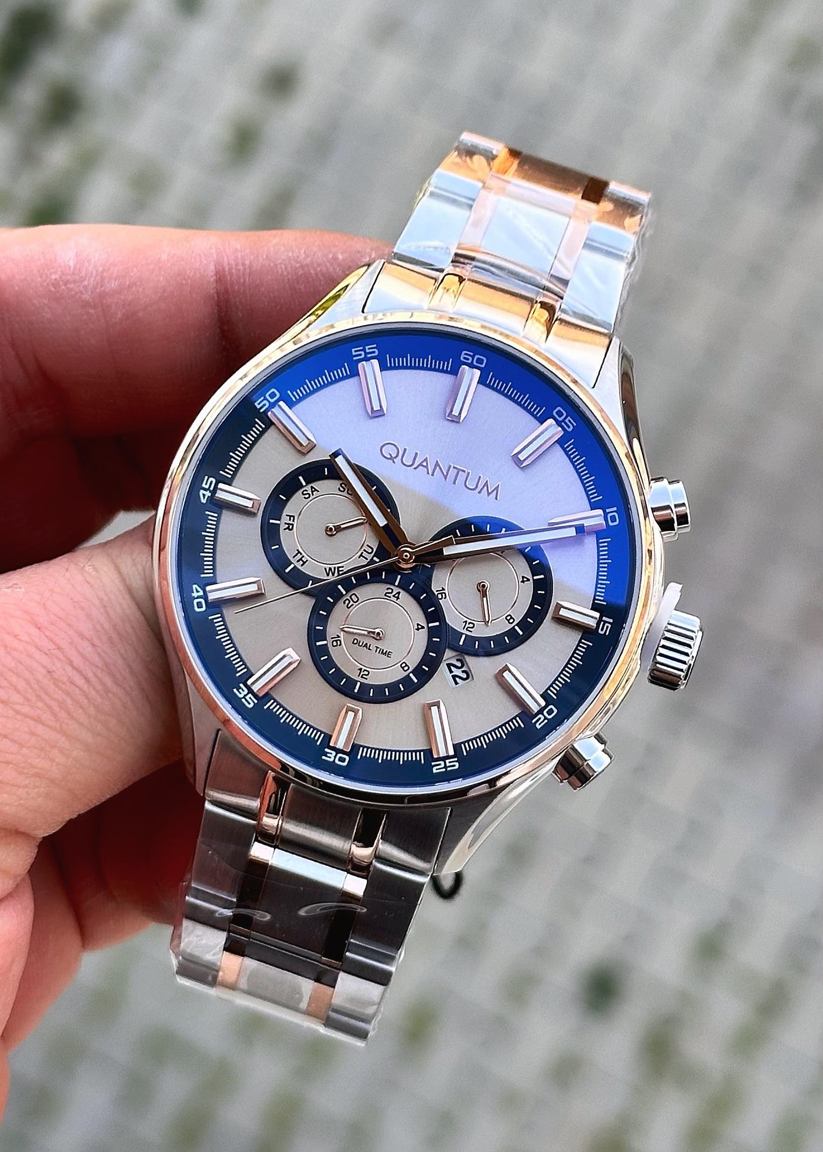 QUANTUM Çelik Kasa Çelik Kordon Erkek Kol Saati