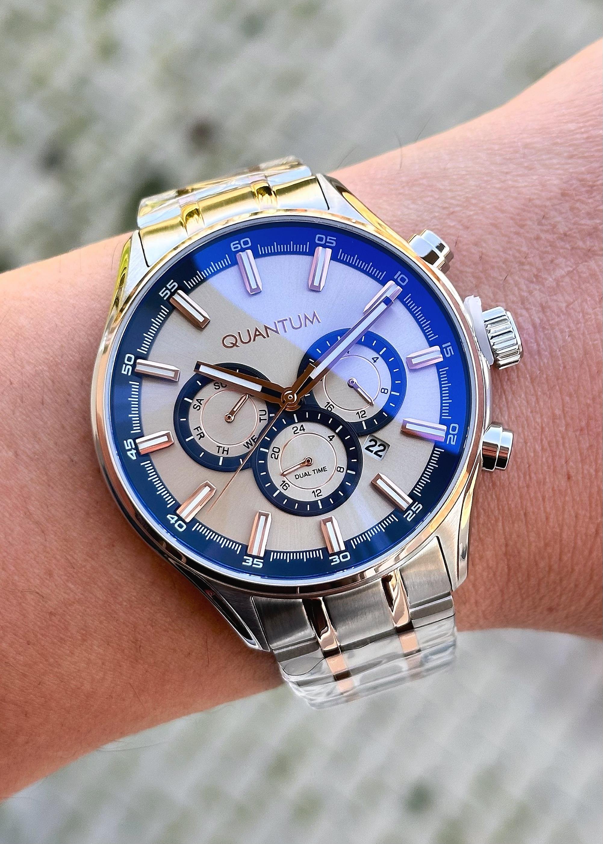 QUANTUM Çelik Kasa Çelik Kordon Erkek Kol Saati