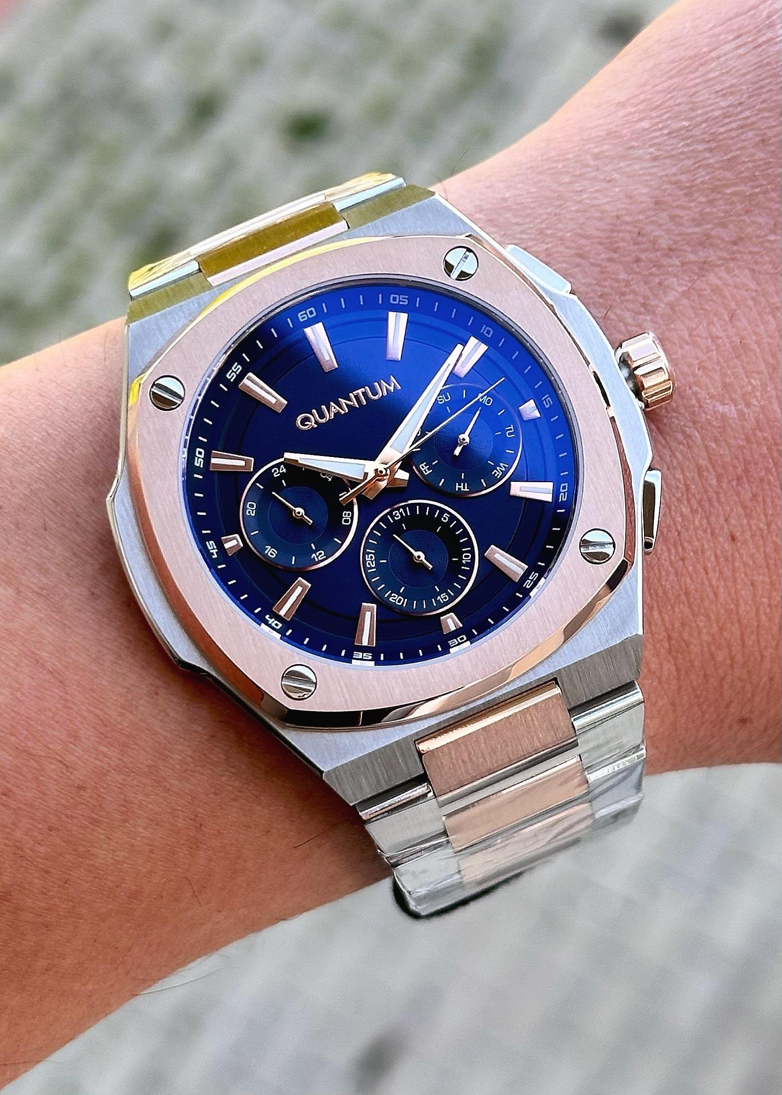QUANTUM Çelik Kasa Çelik Kordon Erkek Kol Saati